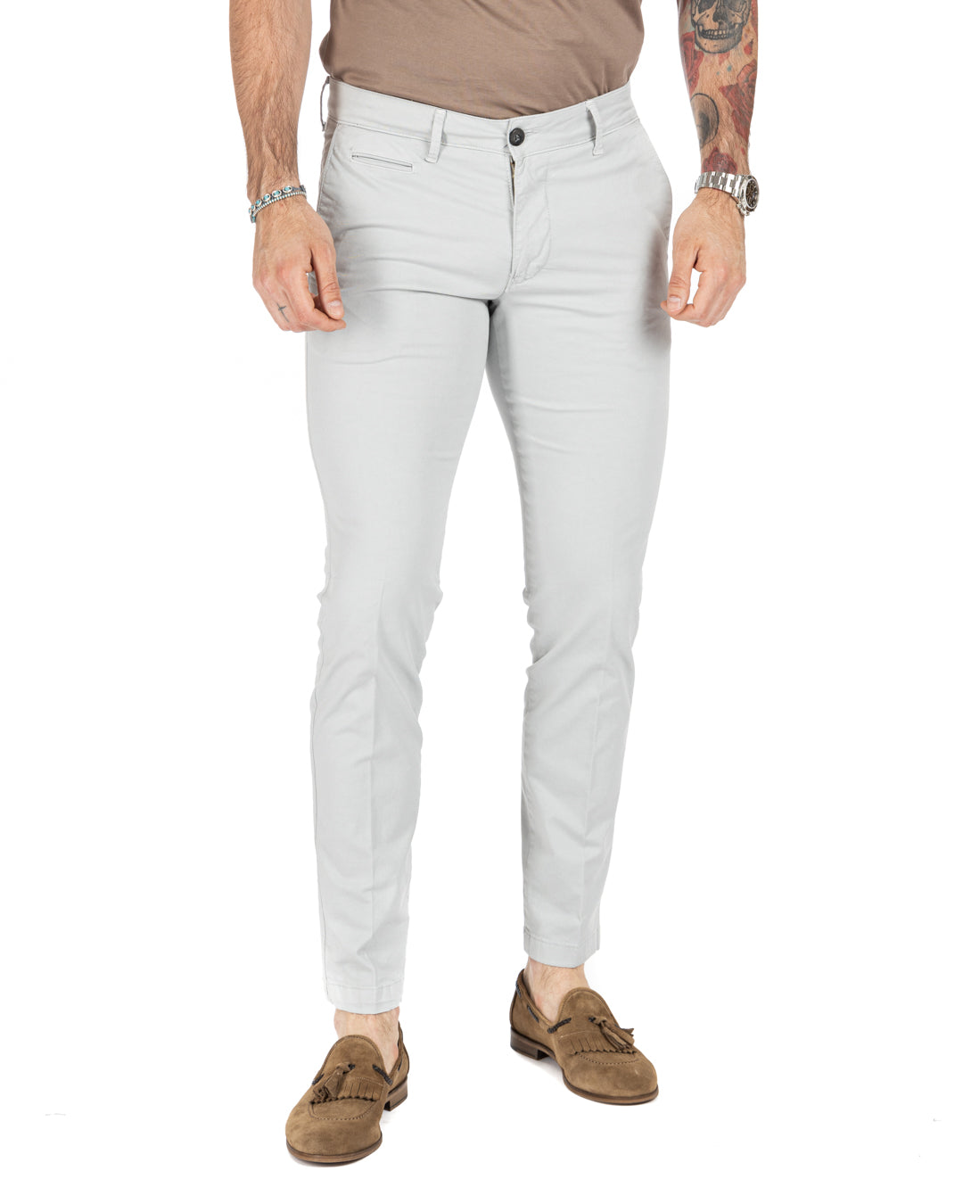 Frank - pantalone basic grigio