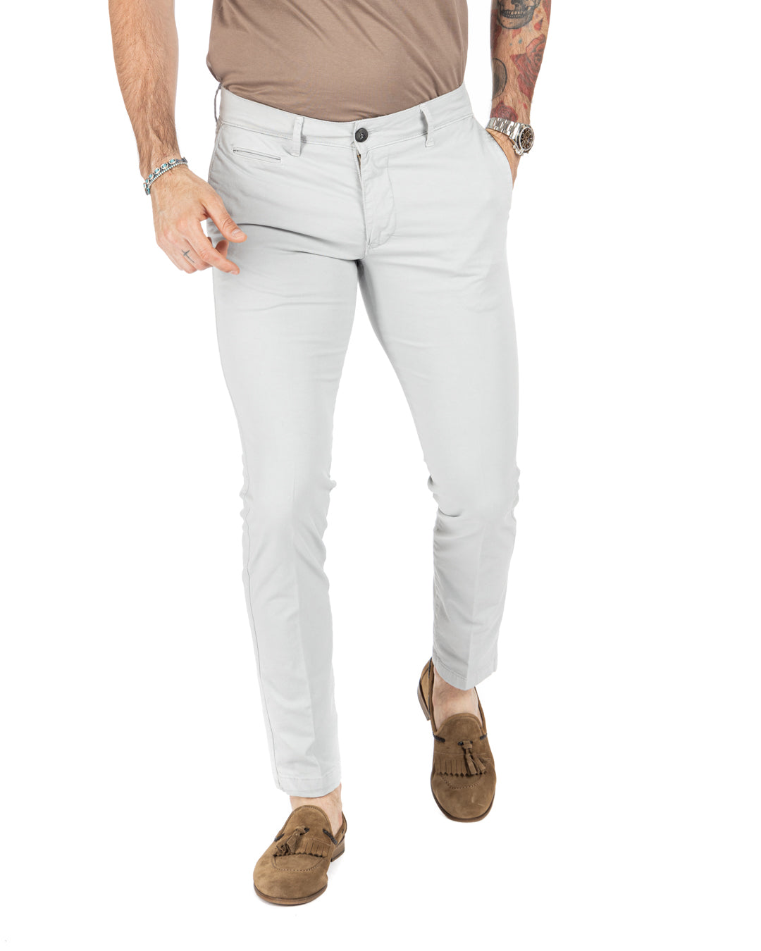 Frank - pantalone basic grigio