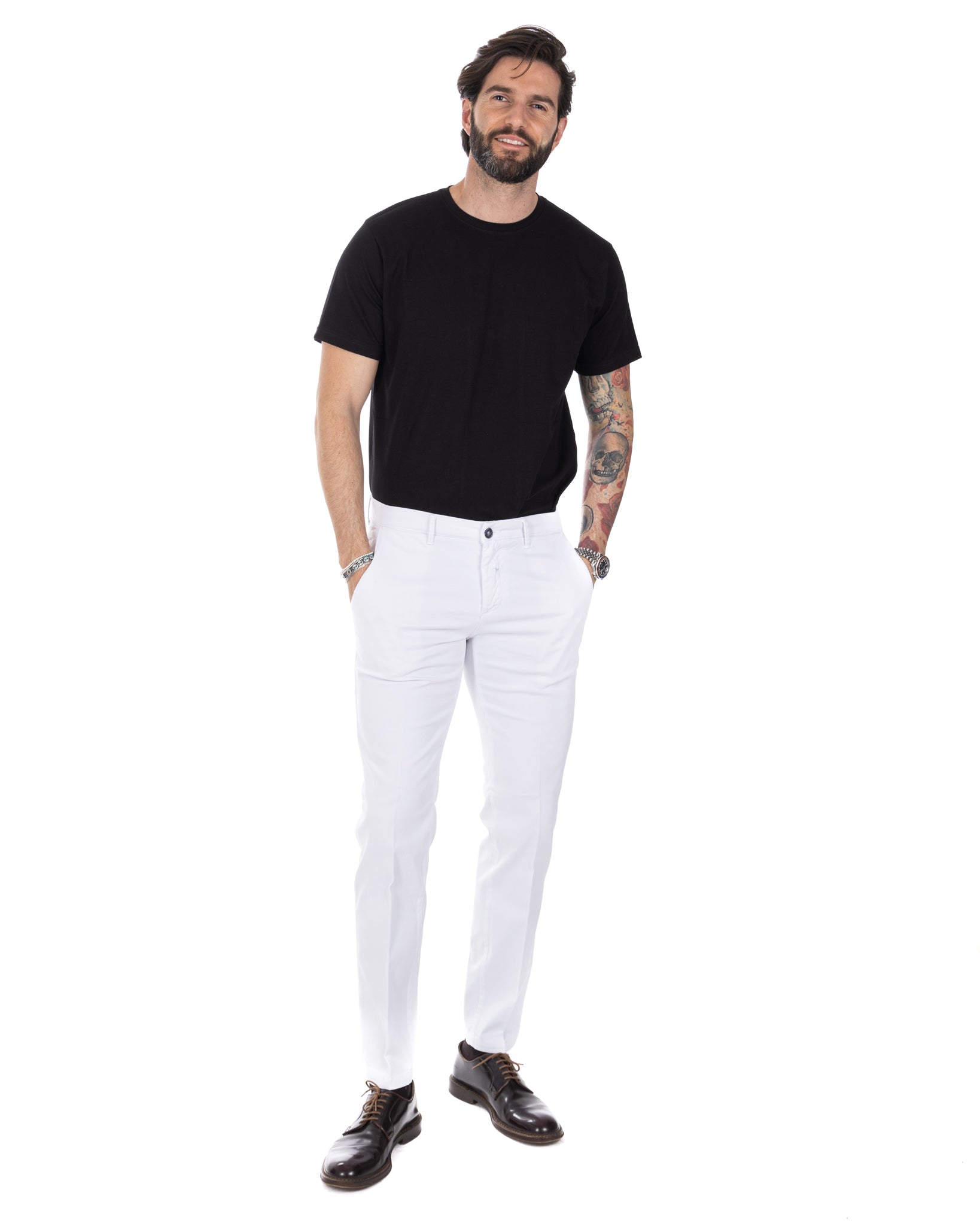 Harry - t-shirt nera in cotone stretch