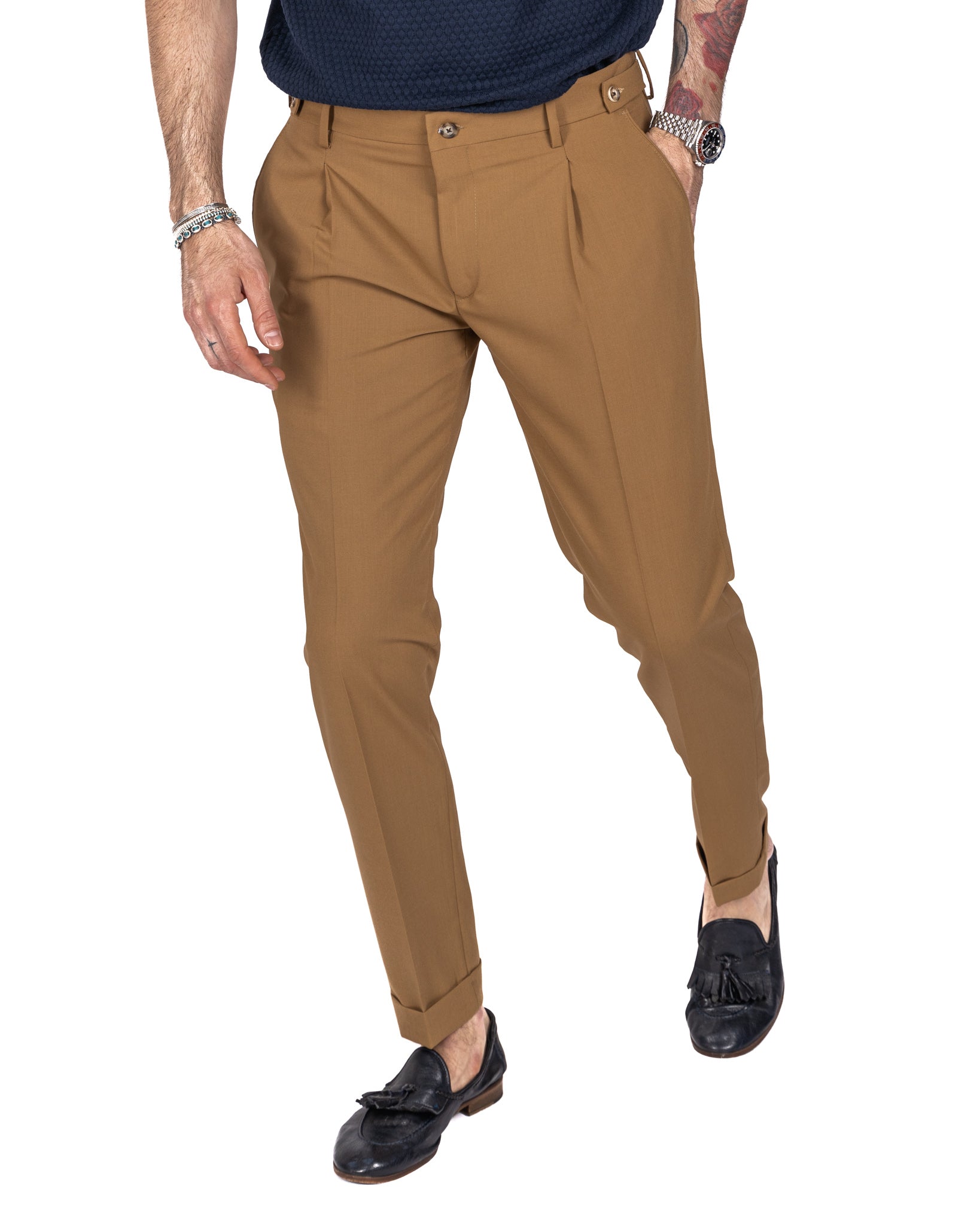 Milano - pantalone basic beige