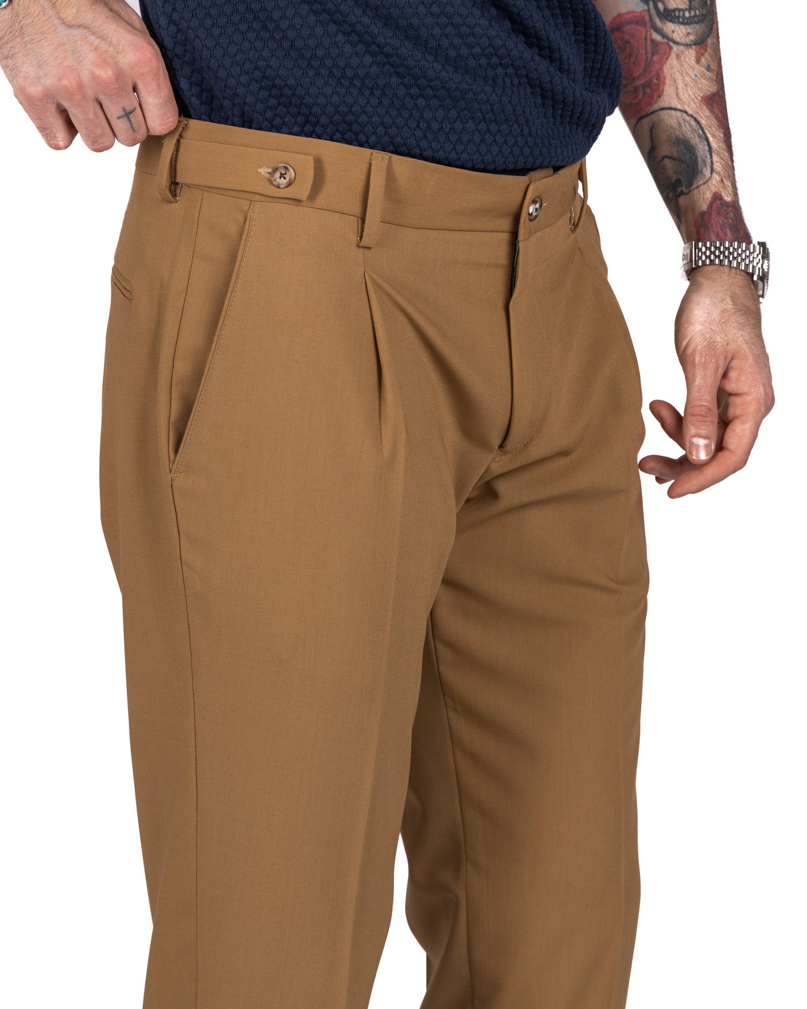 Milano - pantalone basic beige