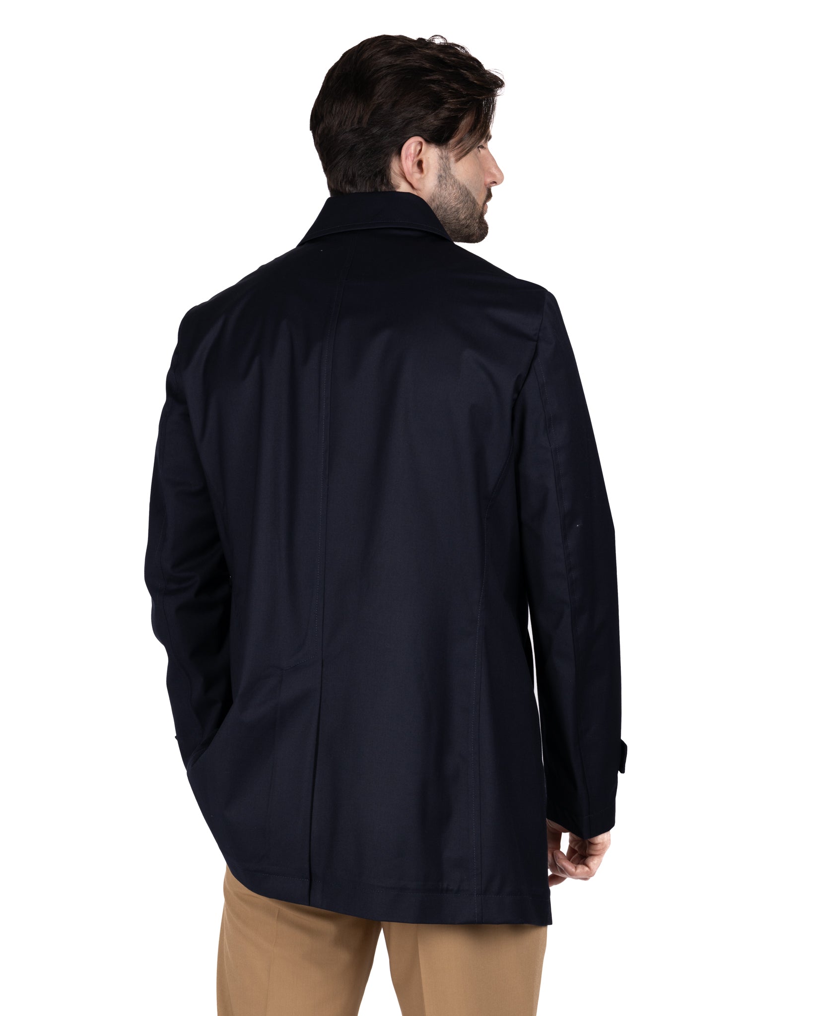 Mantua - blue unlined trench coat