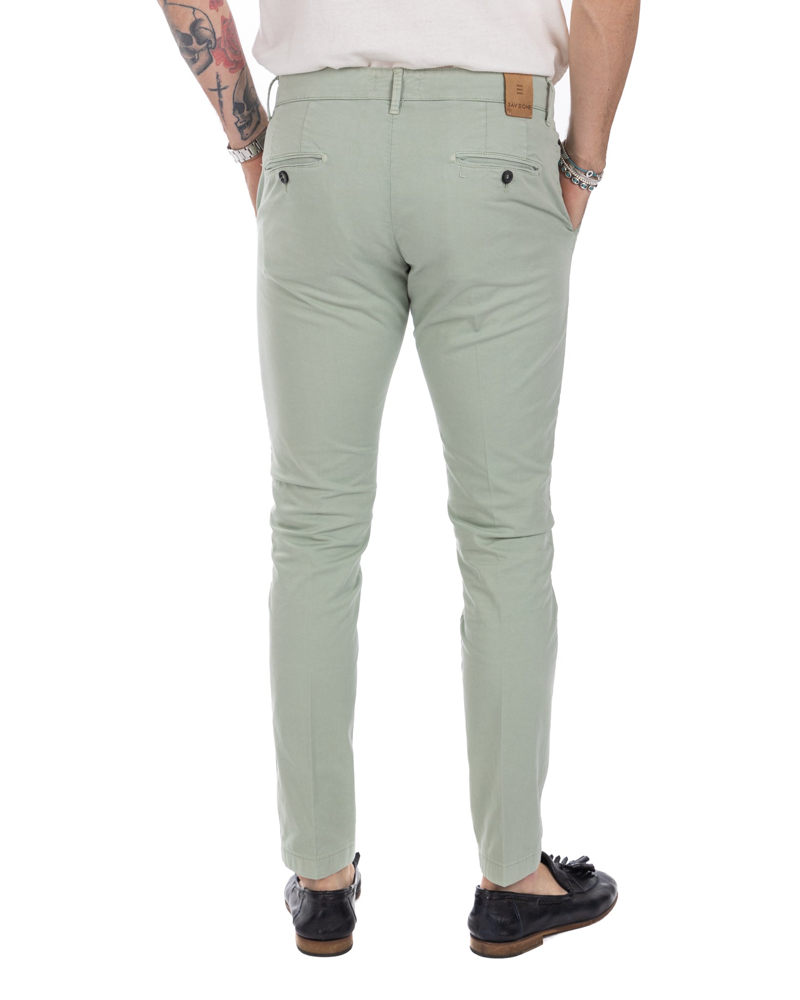 Frank - pantalone basic pistacchio