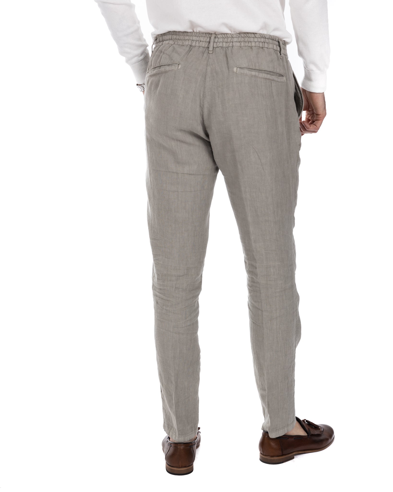 Gustave - pure linen twine trousers