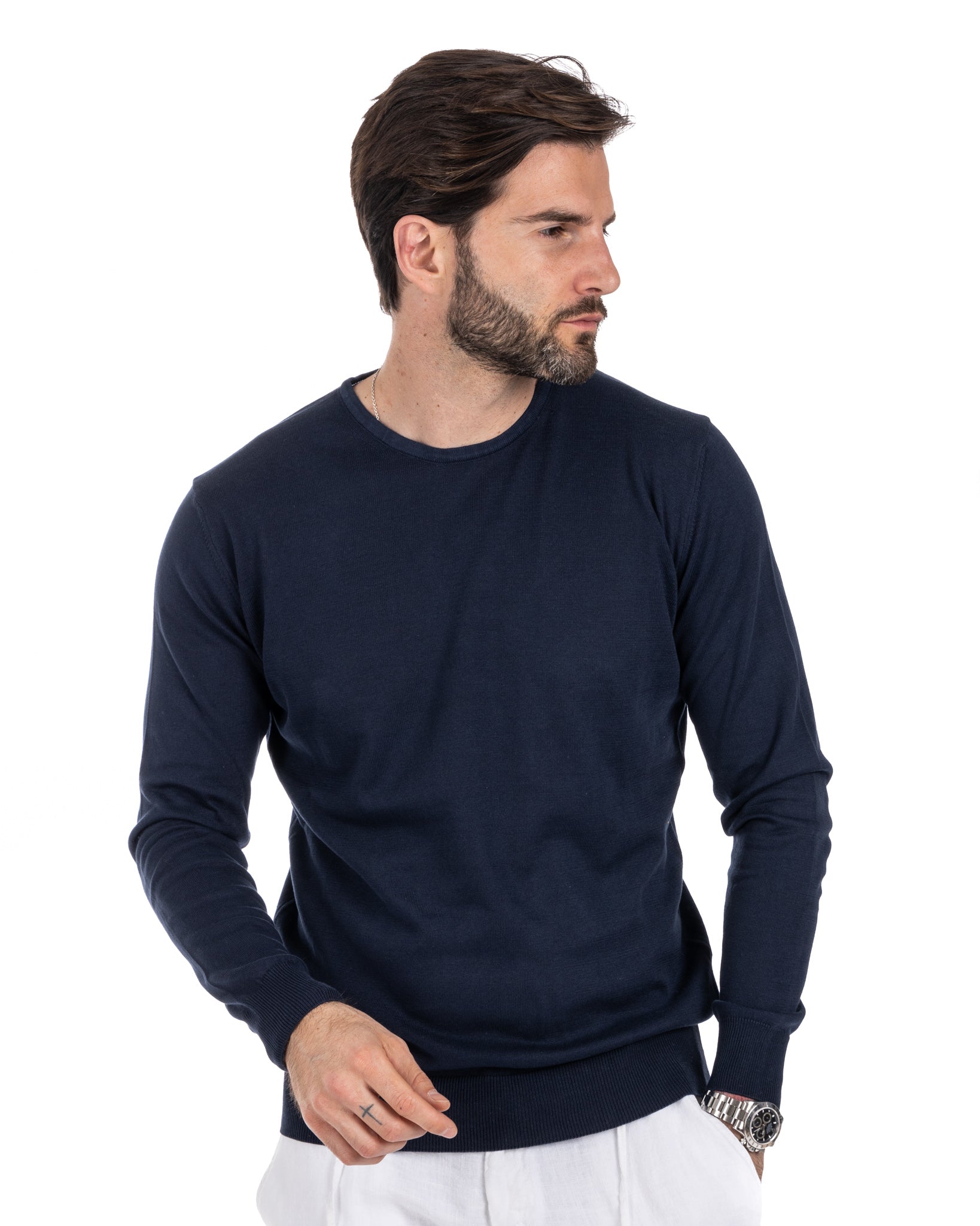 Daniil - maglioncino in cotone blu