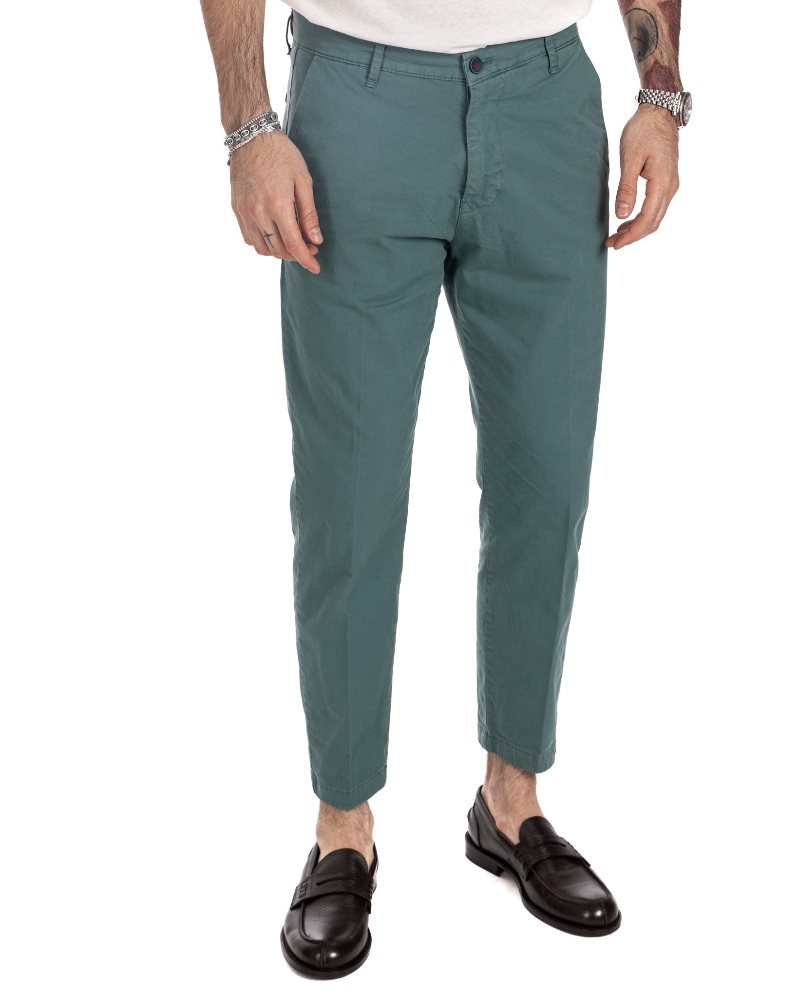 Lauren - pantalone capri verde