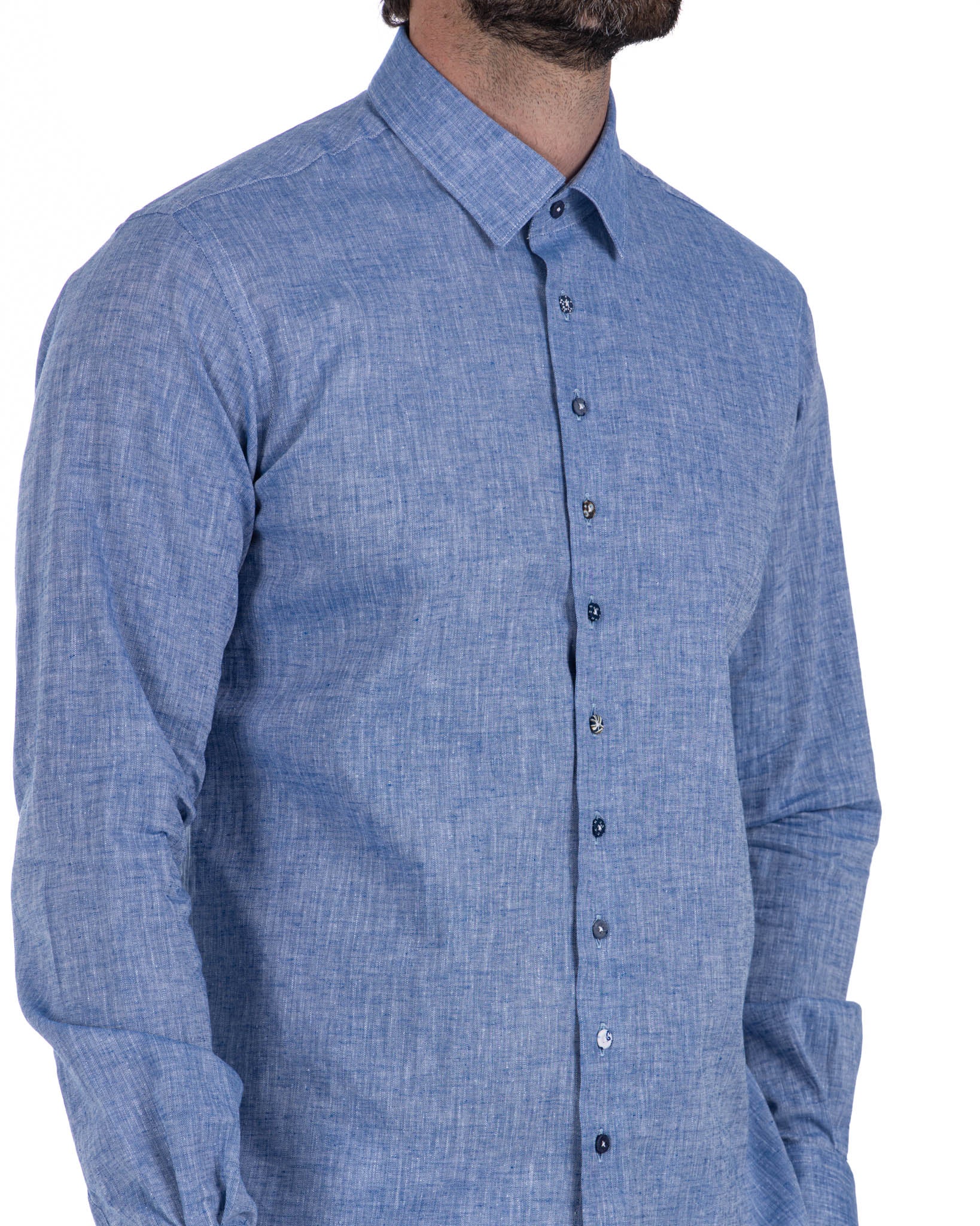 Praiano - French denim linen shirt