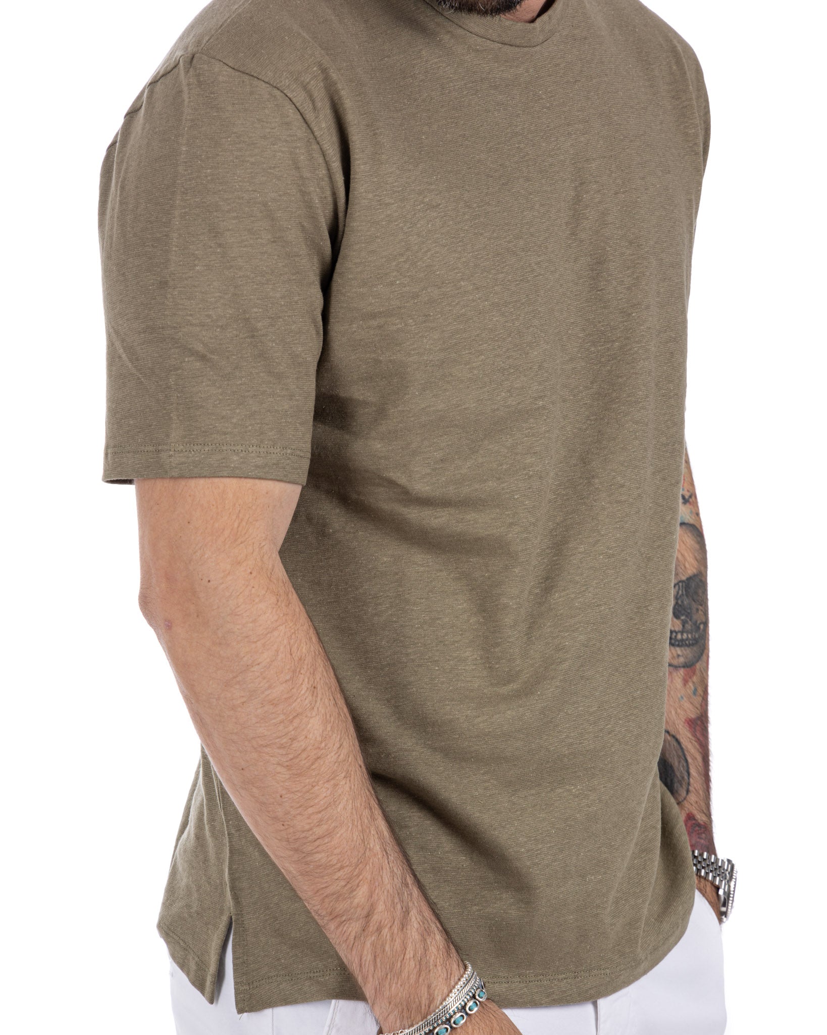 Favignana - t-shirt in lino militare