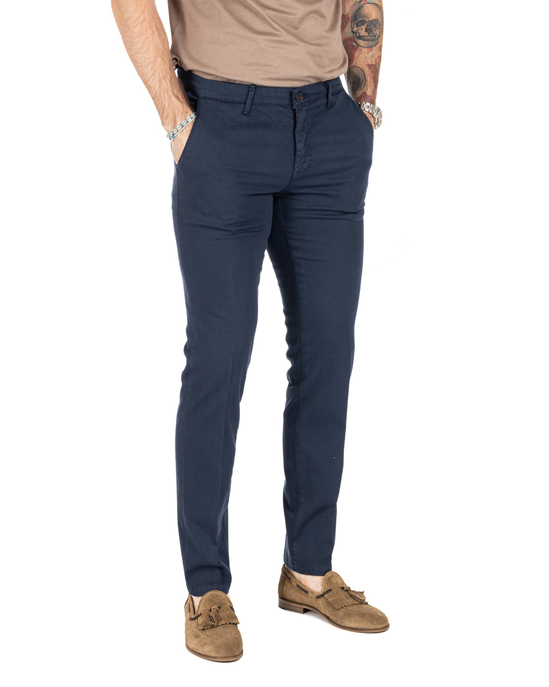 Bill - pantalone armaturato blu