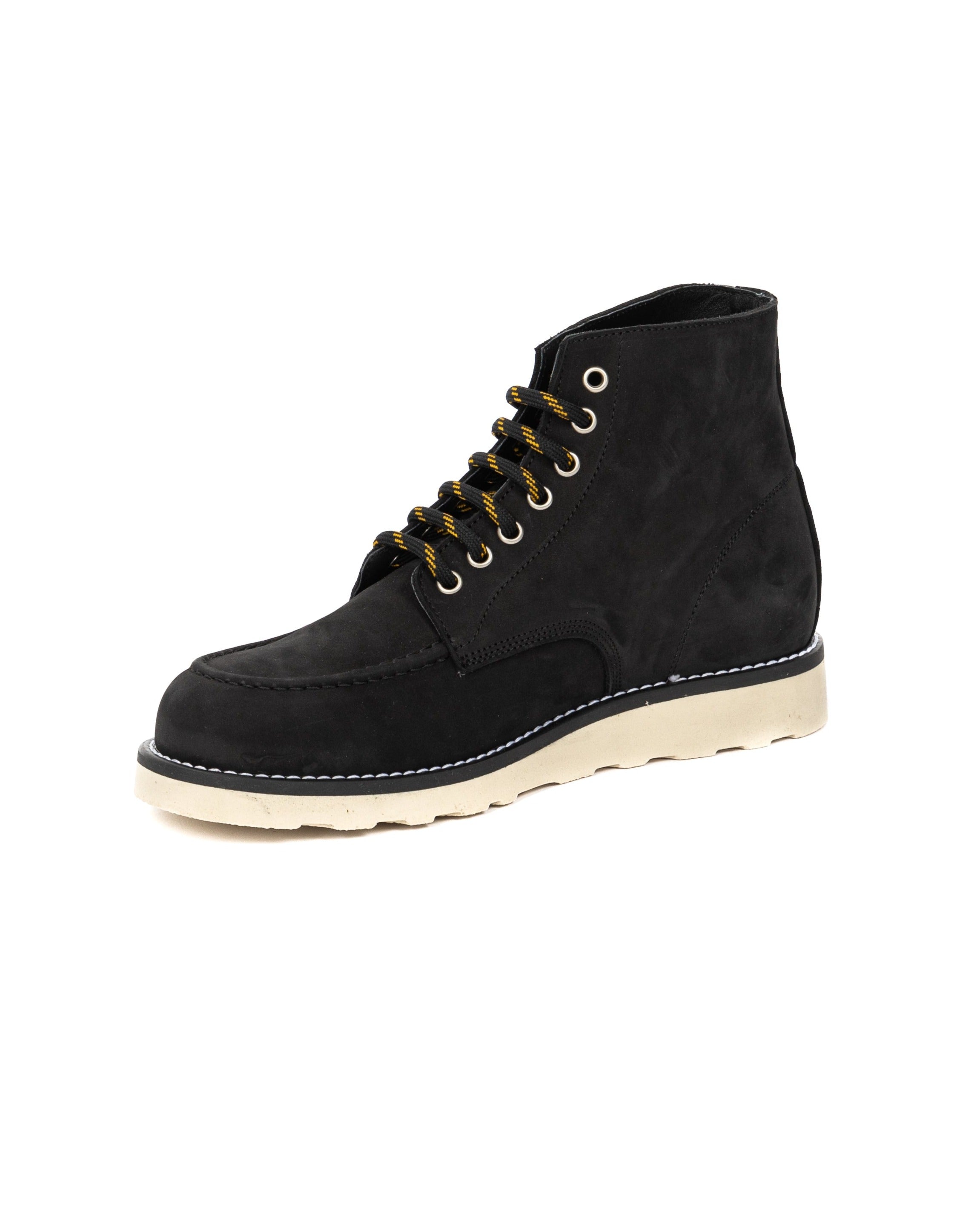 Moon - bottine en cuir nubuck noir