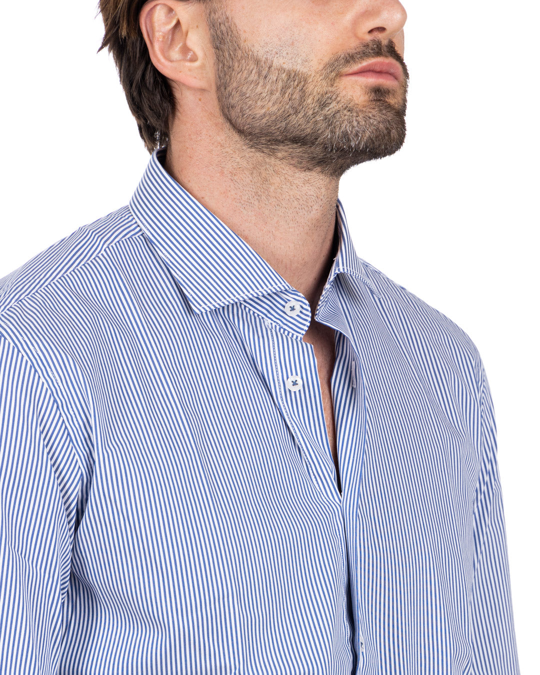 Revolve - camicia righe blu in cotone