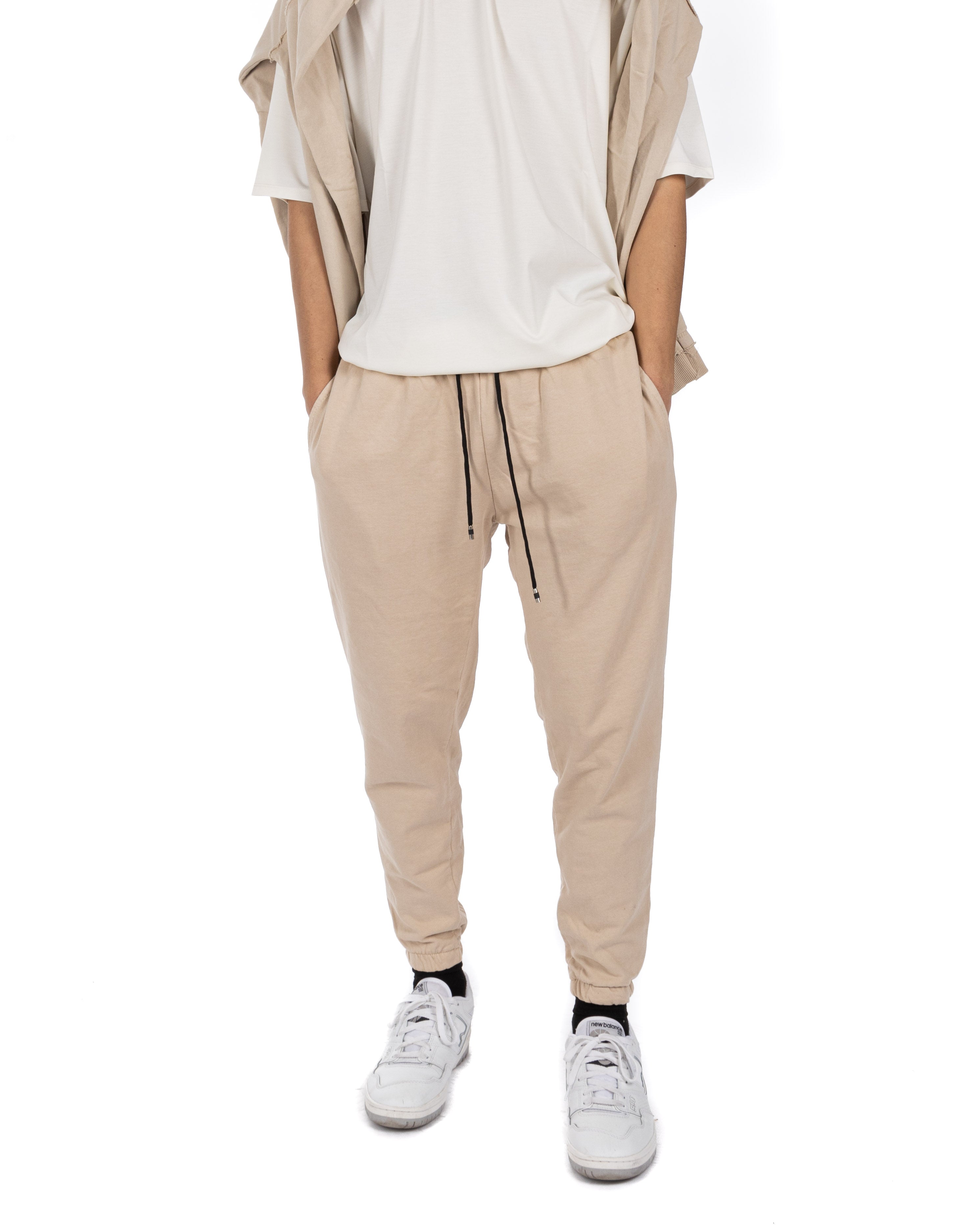 Hans - pantalone tuta beige