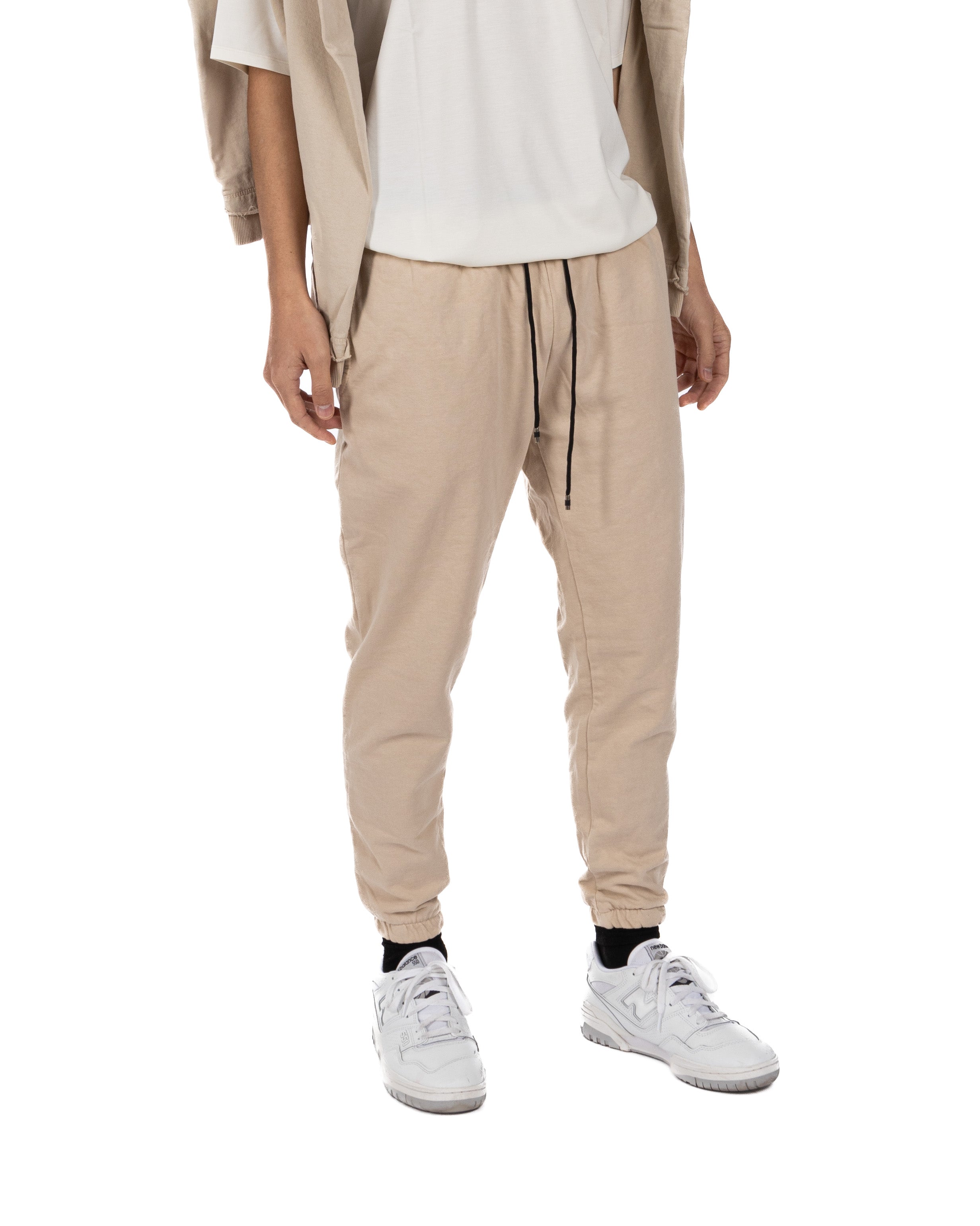Hans - pantalone tuta beige