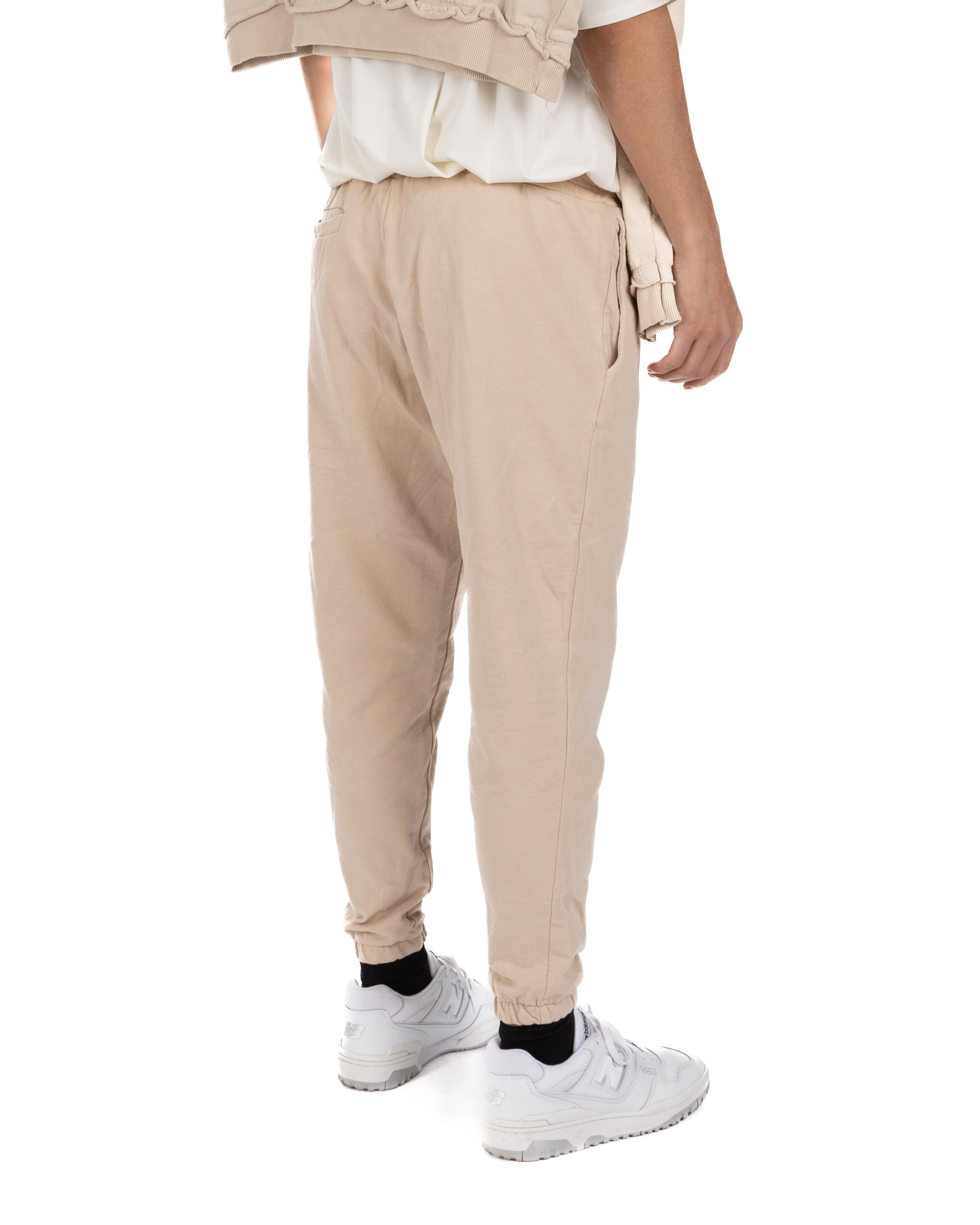 Hans - pantalone tuta beige