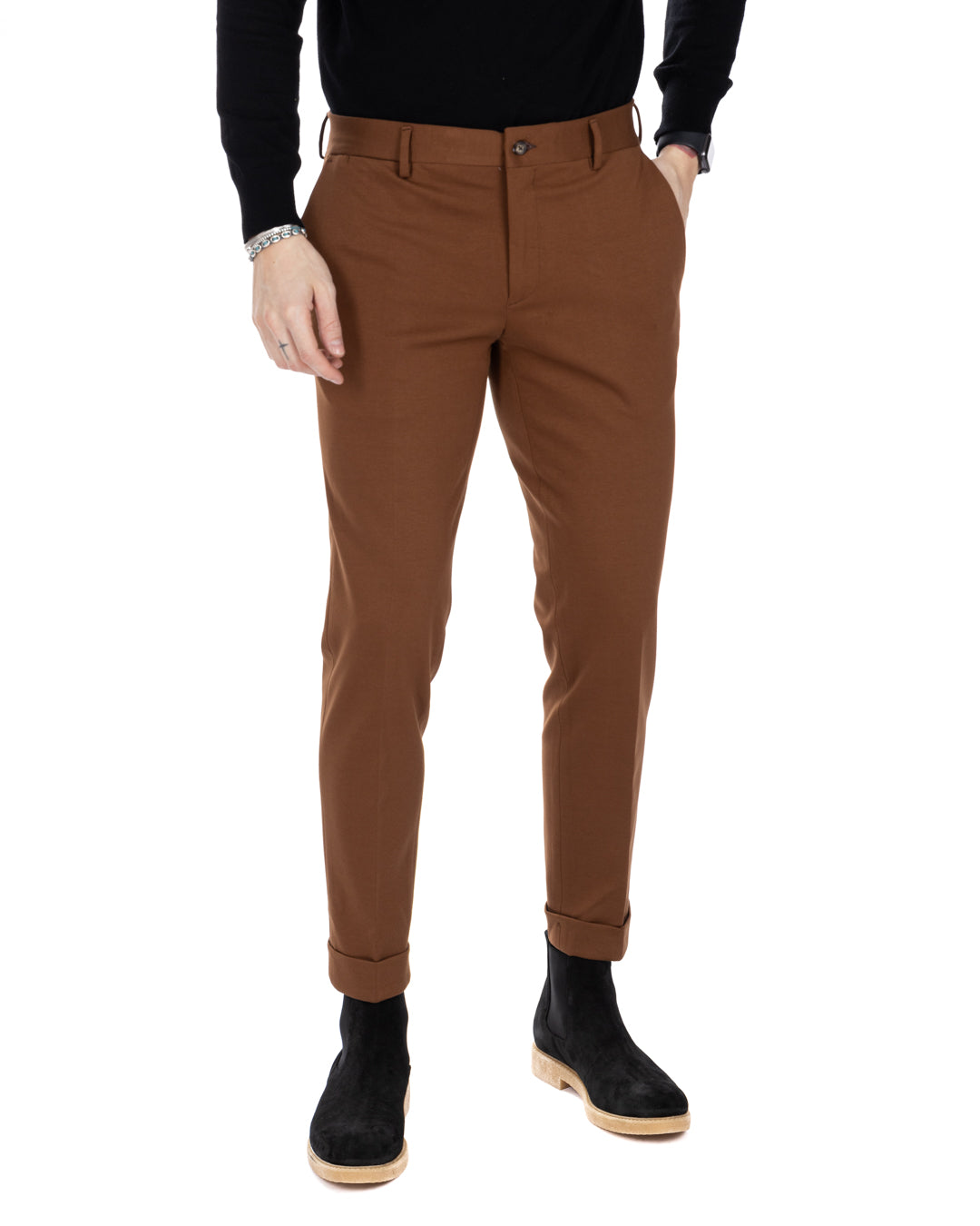 Altamura - pantalon marron classique