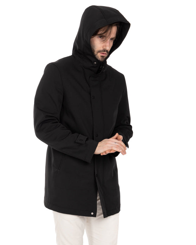 Dylan - black technical jacket