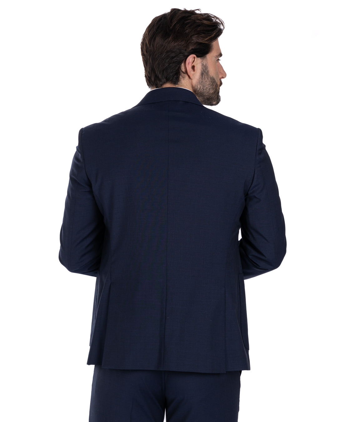 Naples - robe bleue en laine mélangée