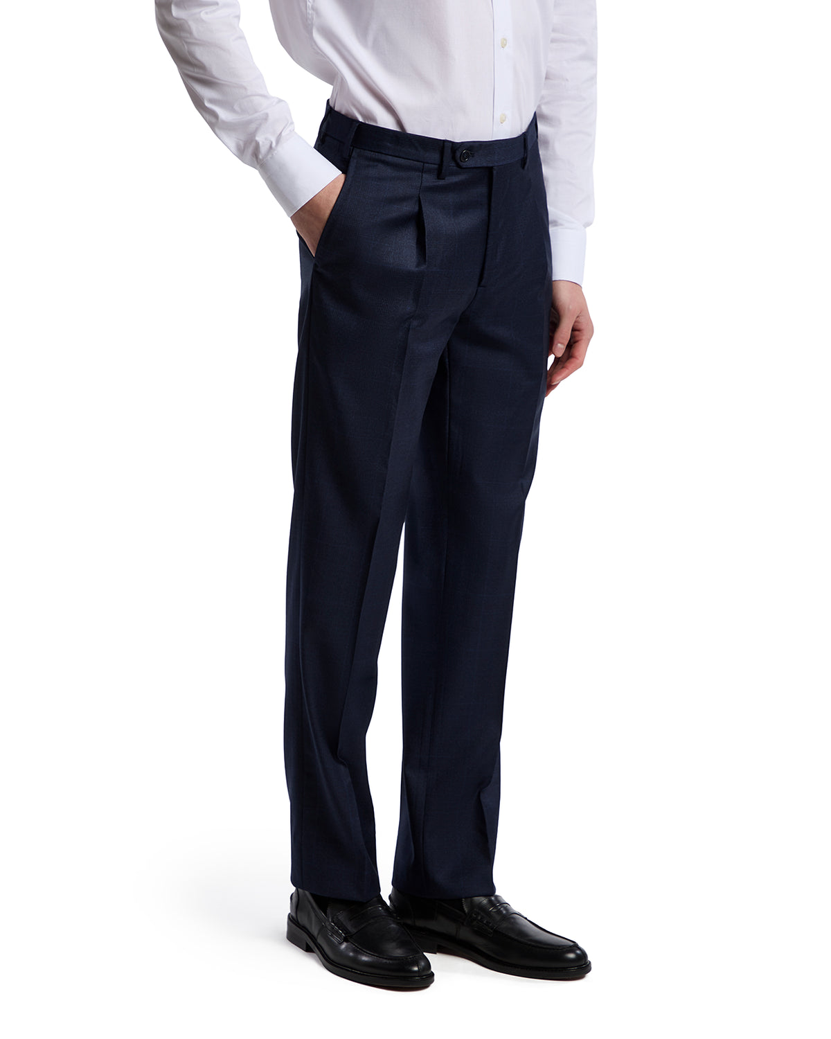 Abito Milano a quadri in lana Perennial Canonico blu