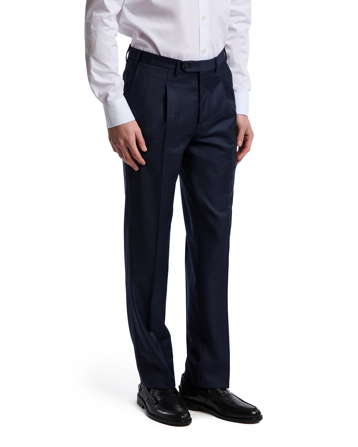 Abito Milano a quadri in lana Perennial Canonico blu
