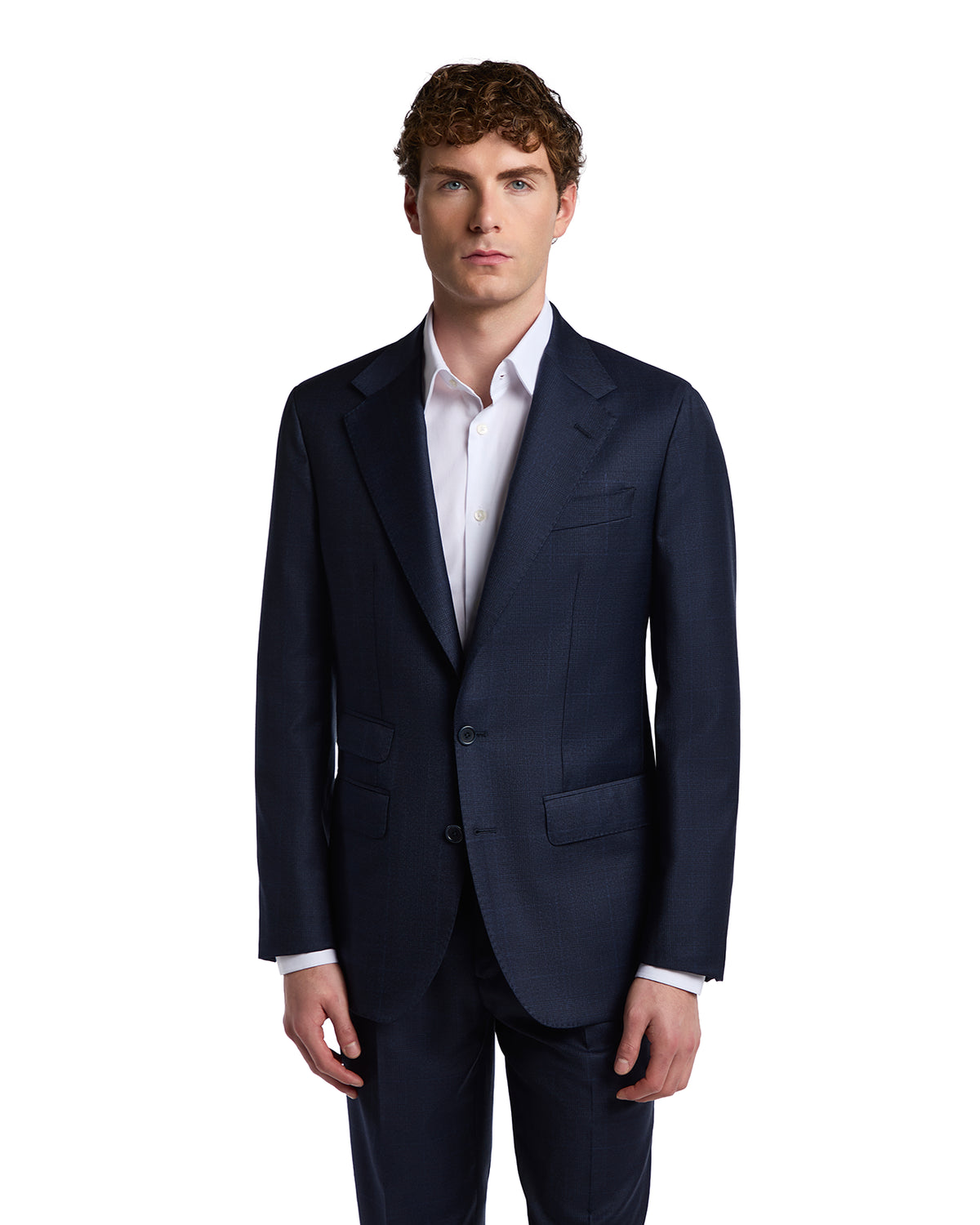Abito Milano a quadri in lana Perennial Canonico blu