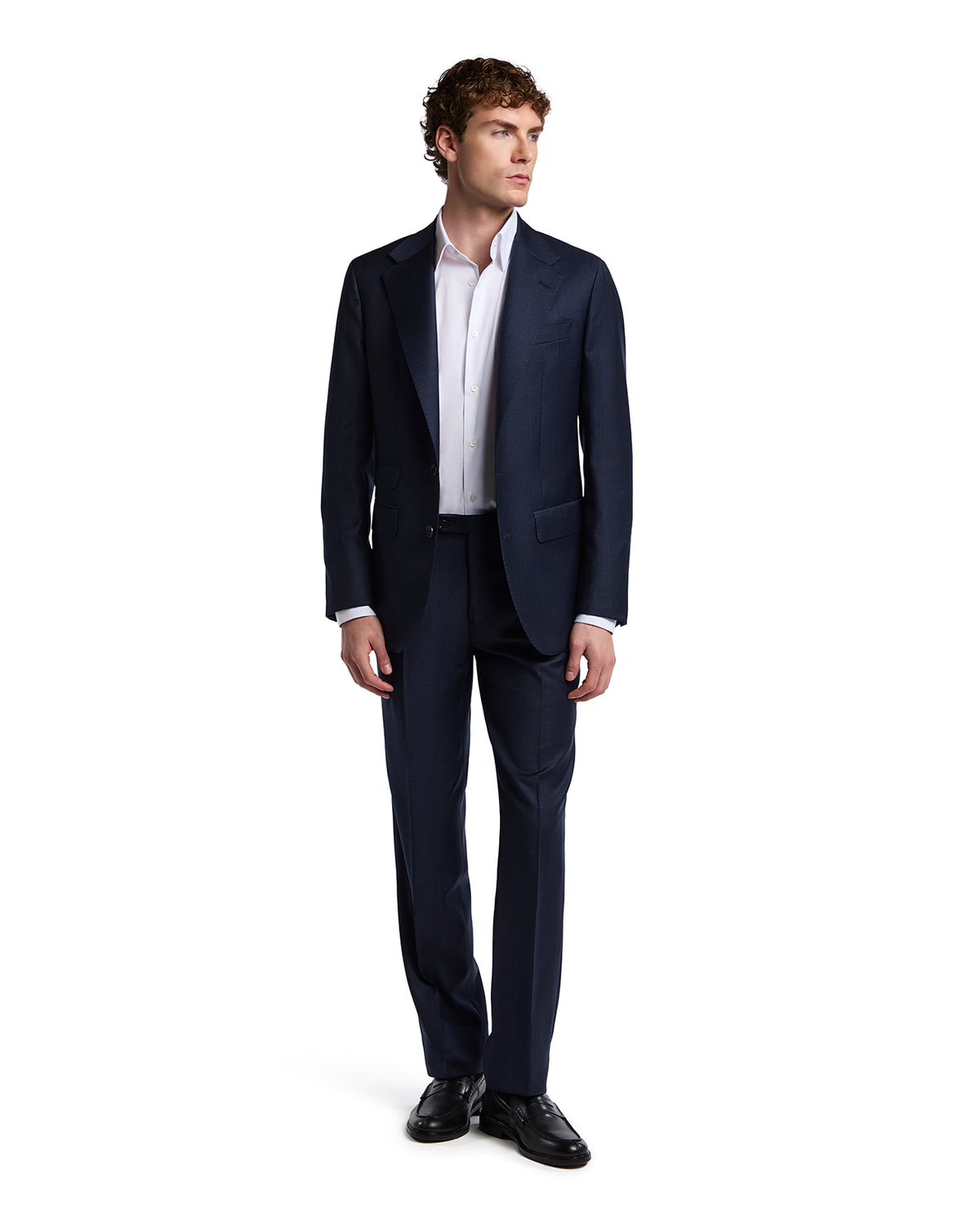 Abito Milano a quadri in lana Perennial Canonico blu