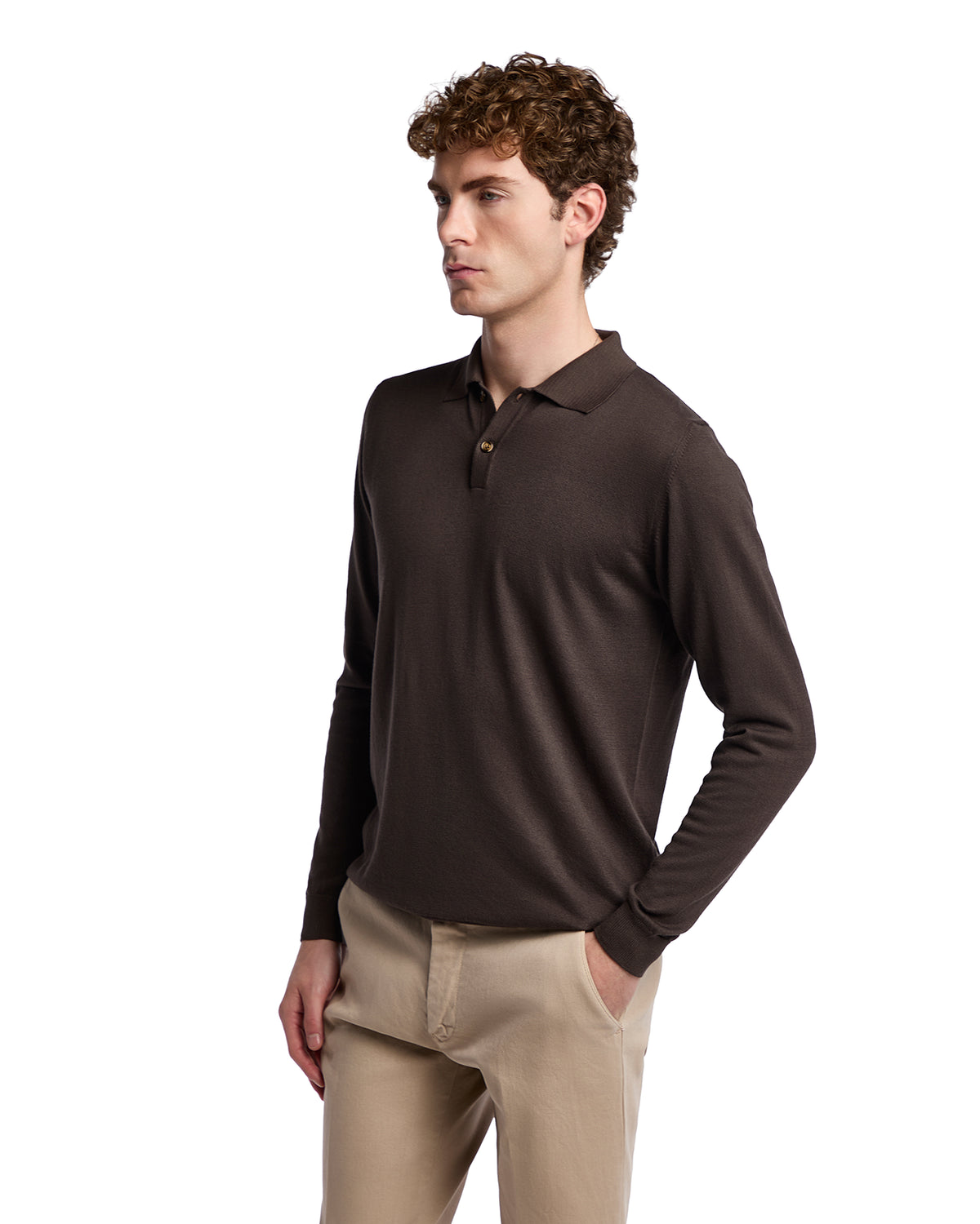 Polo Andrey in cotone moro