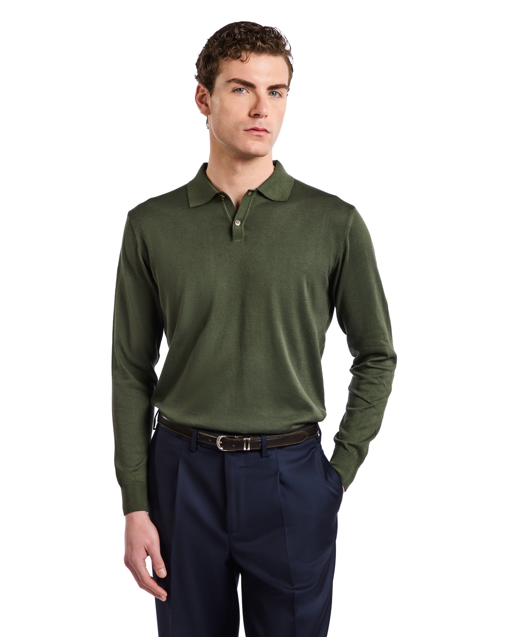 Polo Andrey in cotone militare