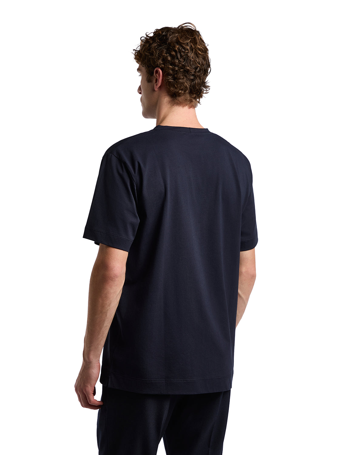 Bergen blue cotton T-shirt