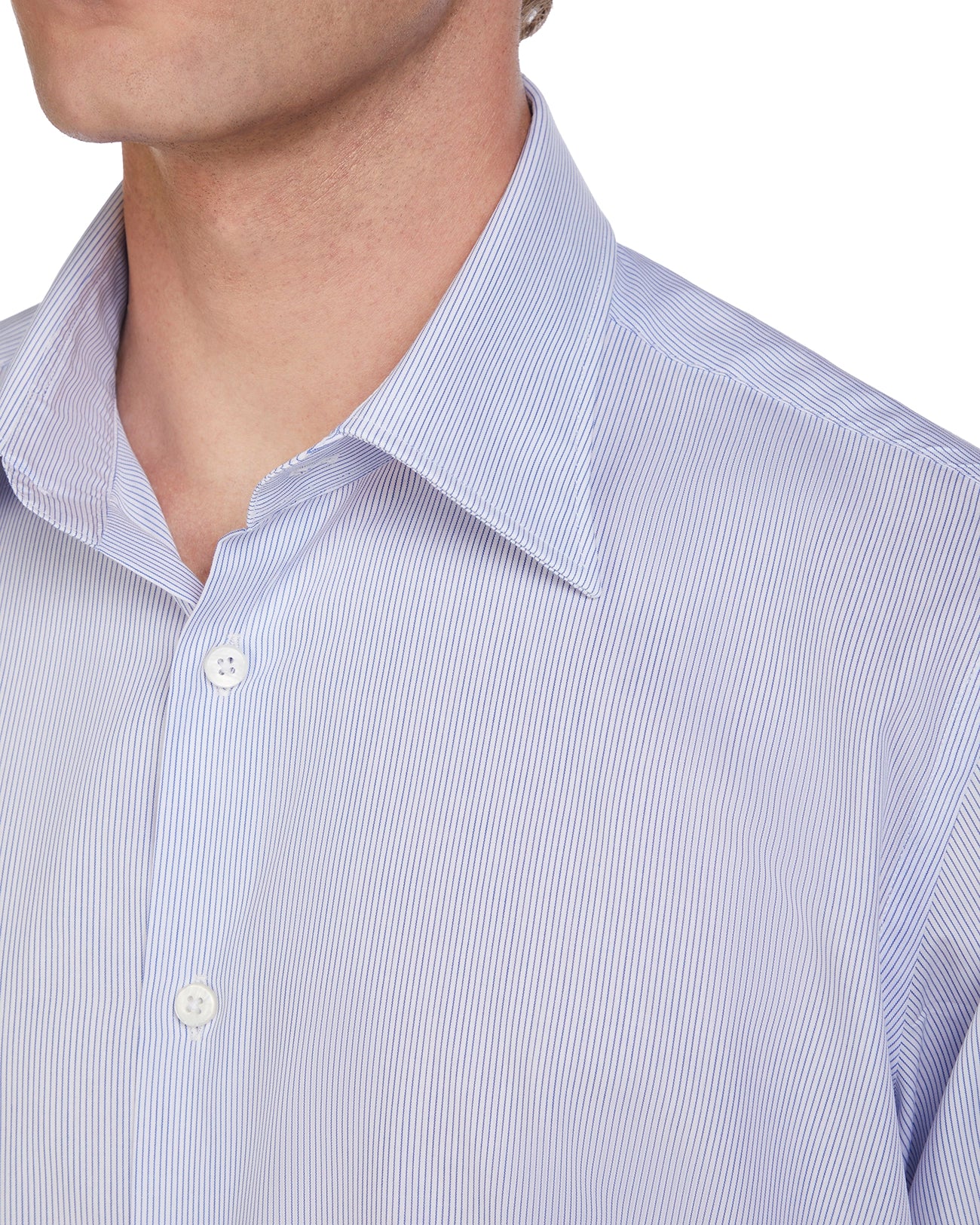 Camicia Wex a righe blu in cotone