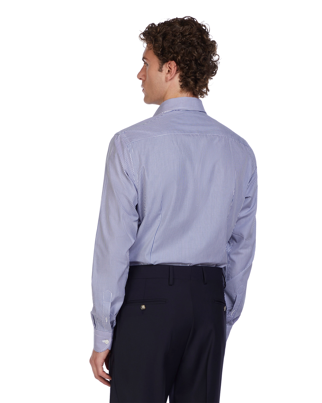 Camicia Kalt a righe blu in cotone