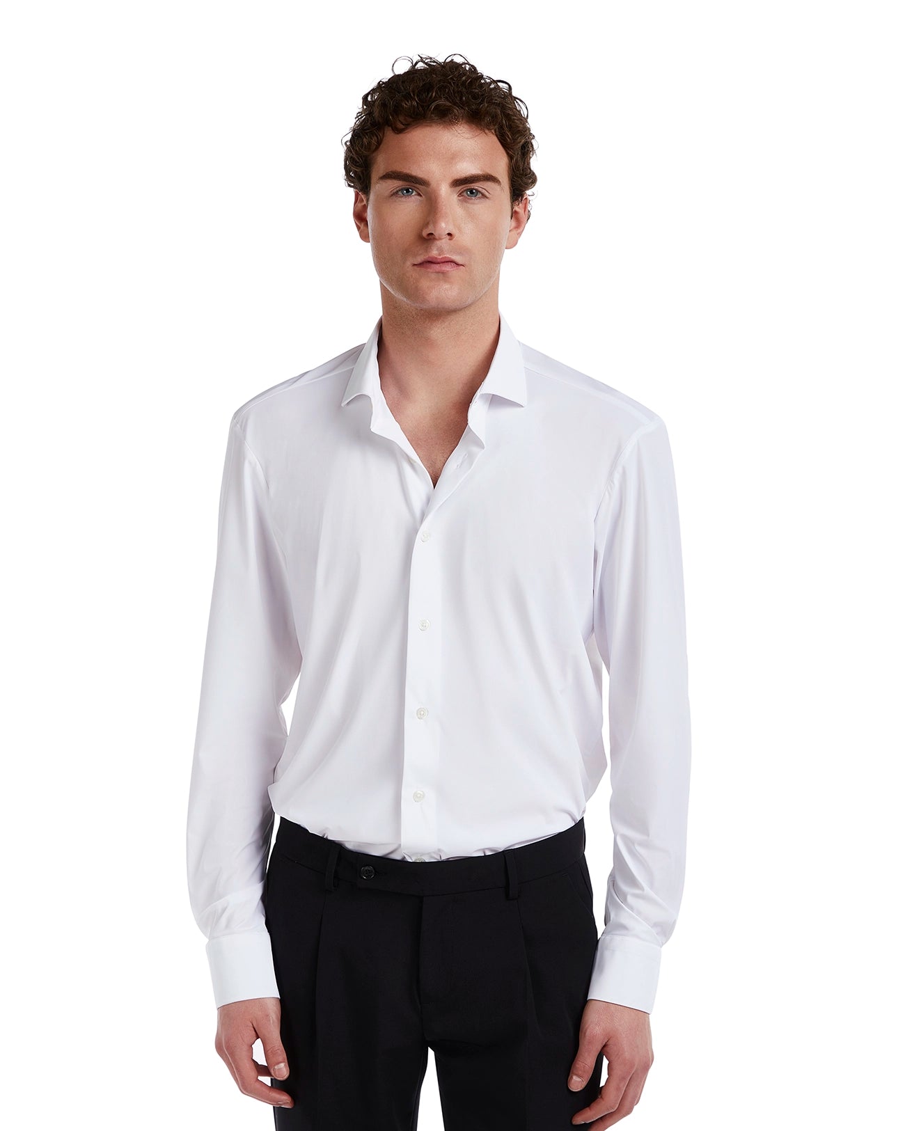 Camisa Teck no planchado blanca