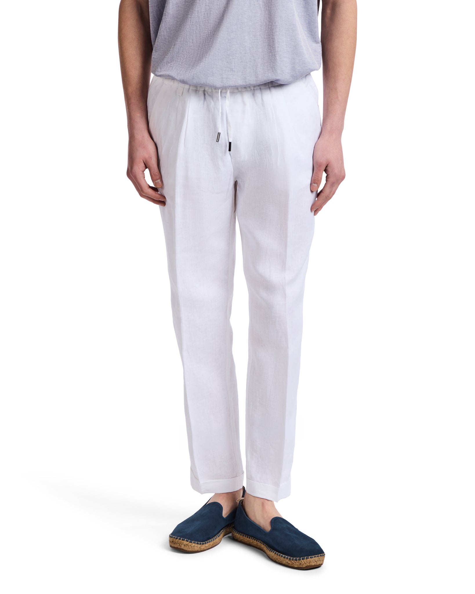 Pantalaccio Sangio in puro lino bianco