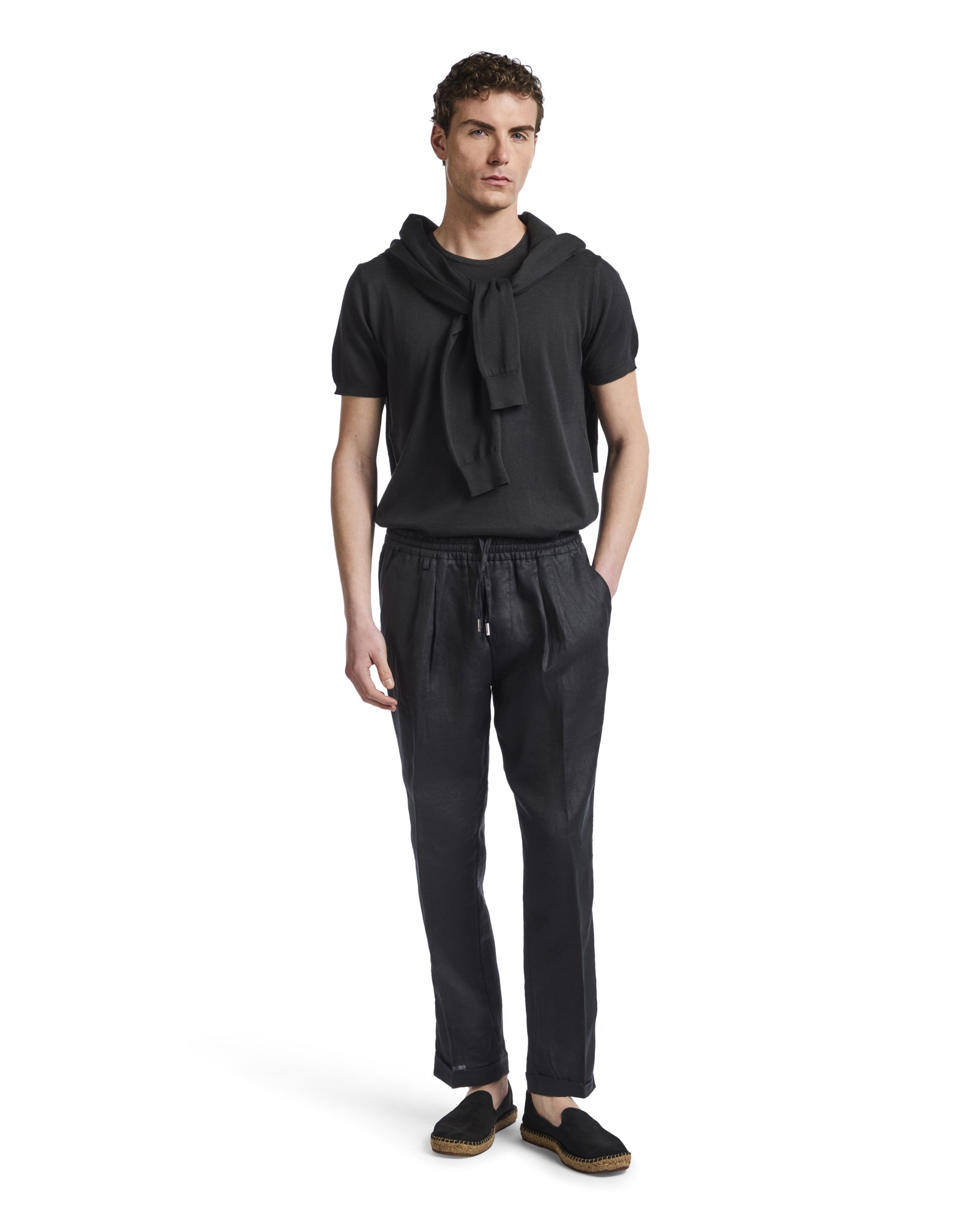 Pantalaccio Sangio in puro lino nero