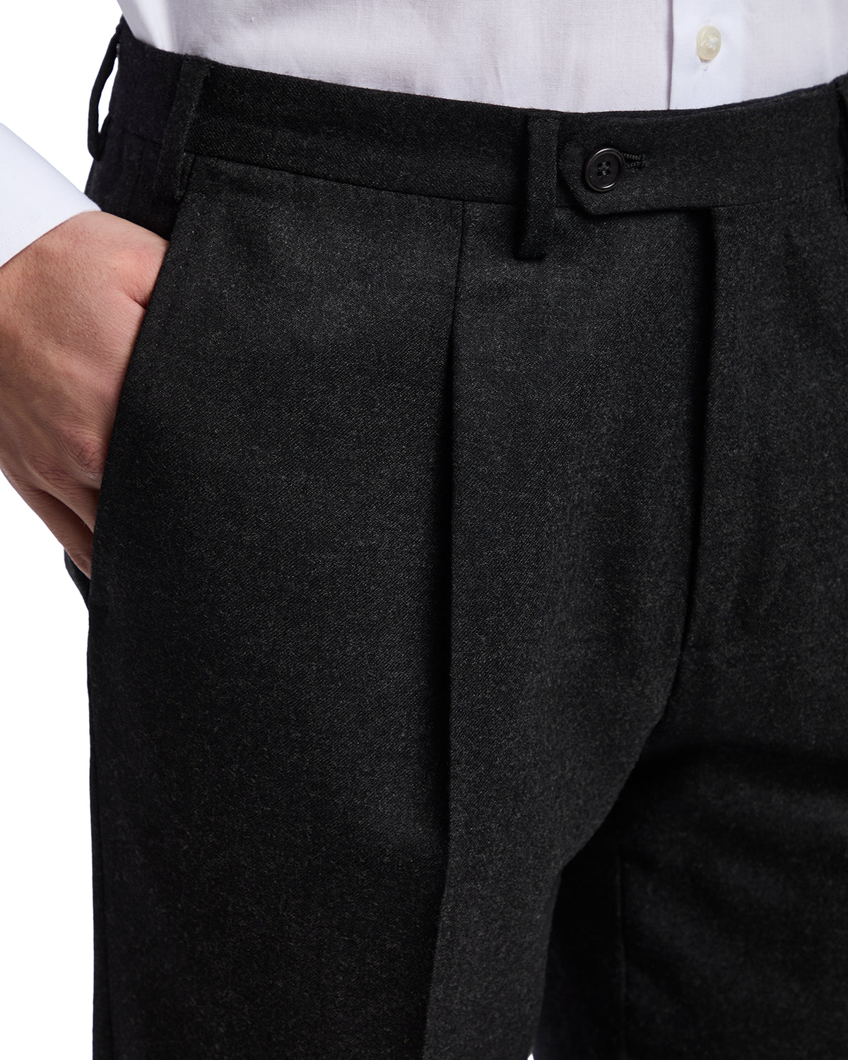 Pantalone Classic in flanella Rugby Drago antracite