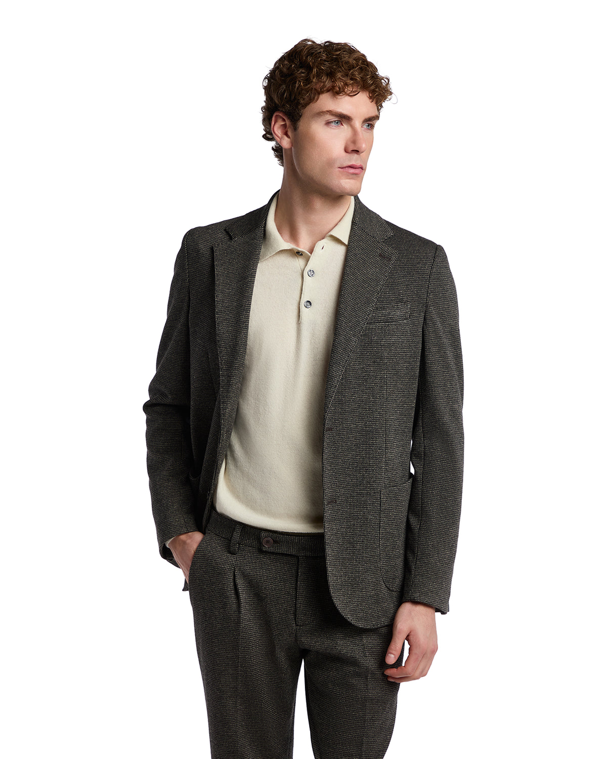 Chaqueta Cortina pata de gallo moro