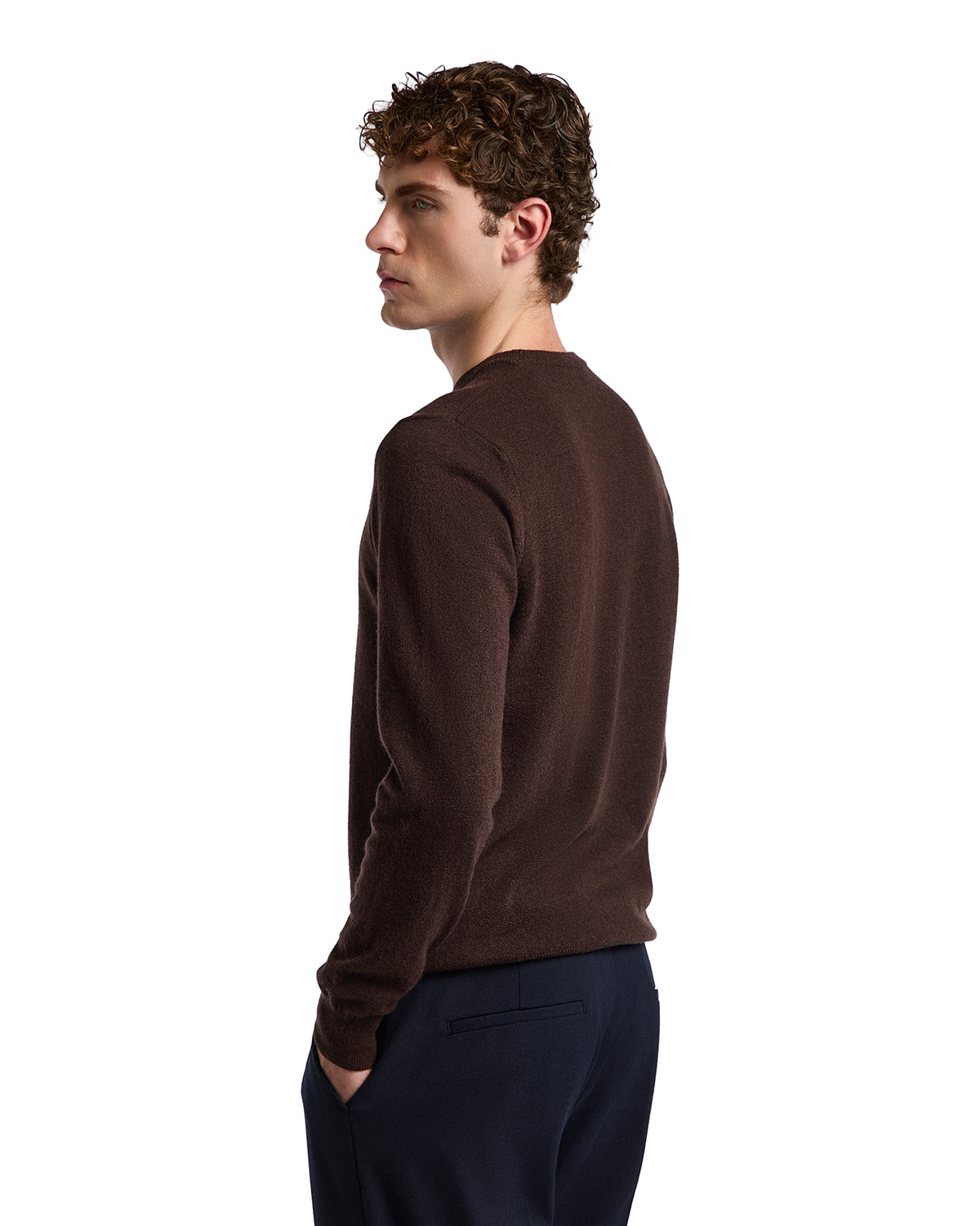 Sudadera Dustin de mezcla de cachemir marrón