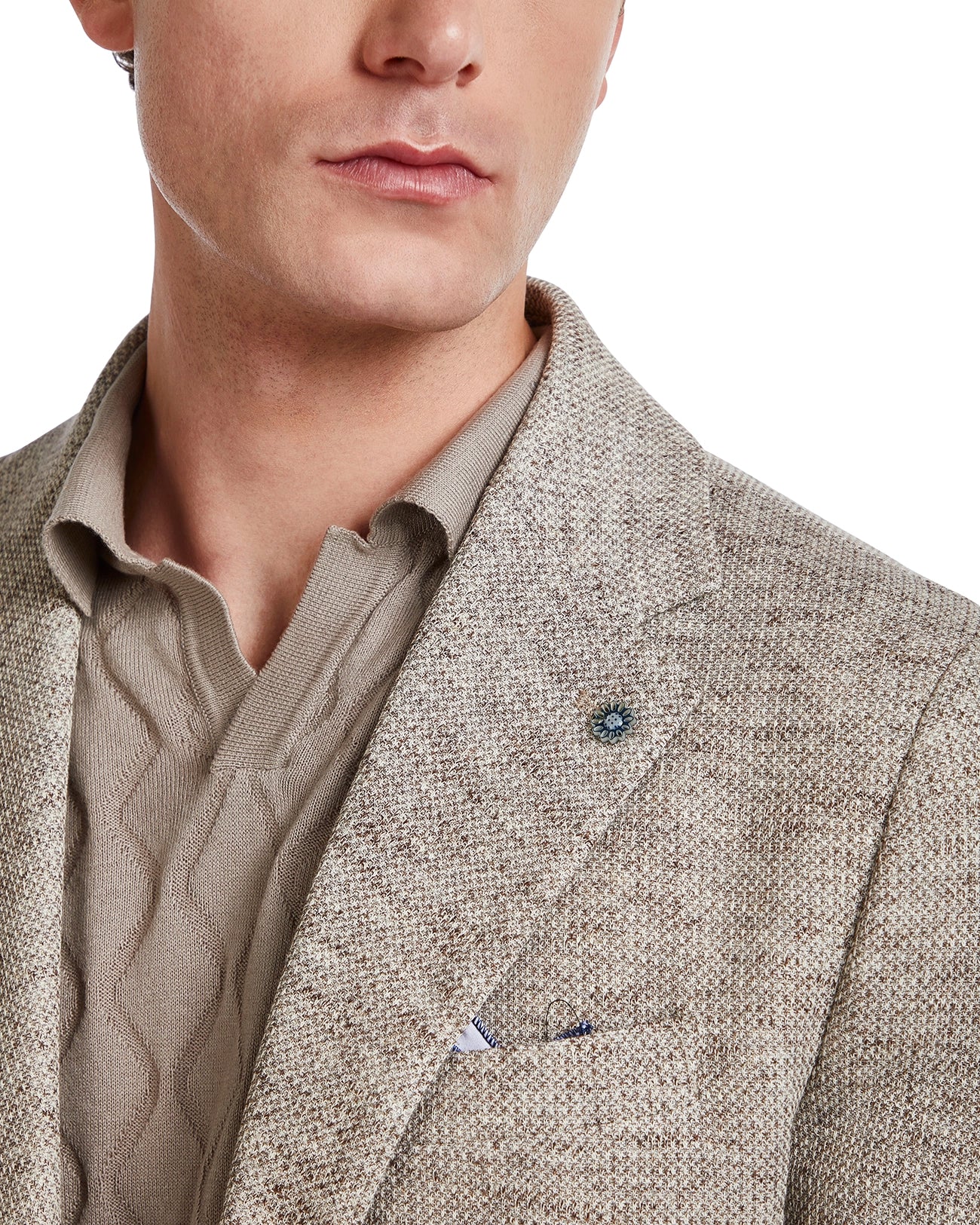 Chaqueta Erice mélange beige