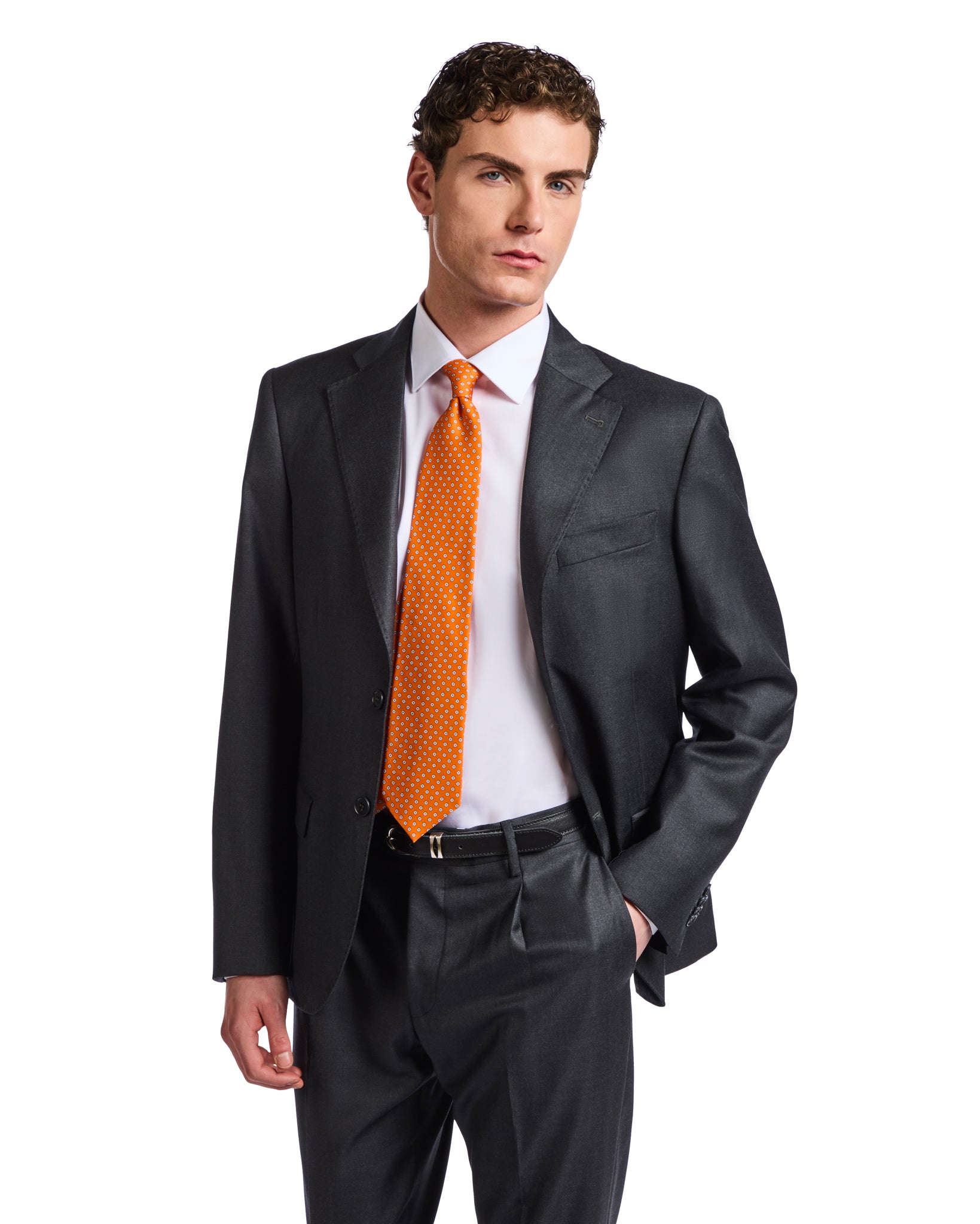 Traje Perennial de lana Barberis Canonico antracita