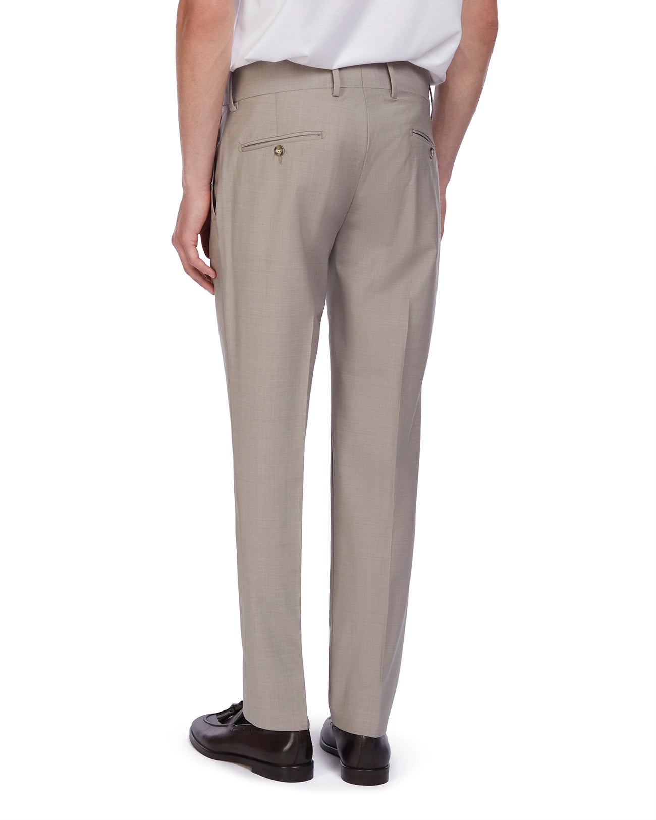Pantalone Harlem in lana beige