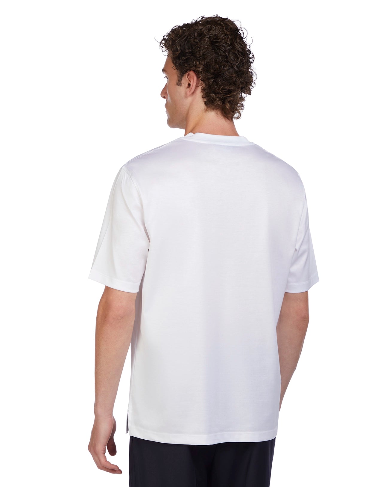 T-shirt Hoorn in filo di scozia bianco
