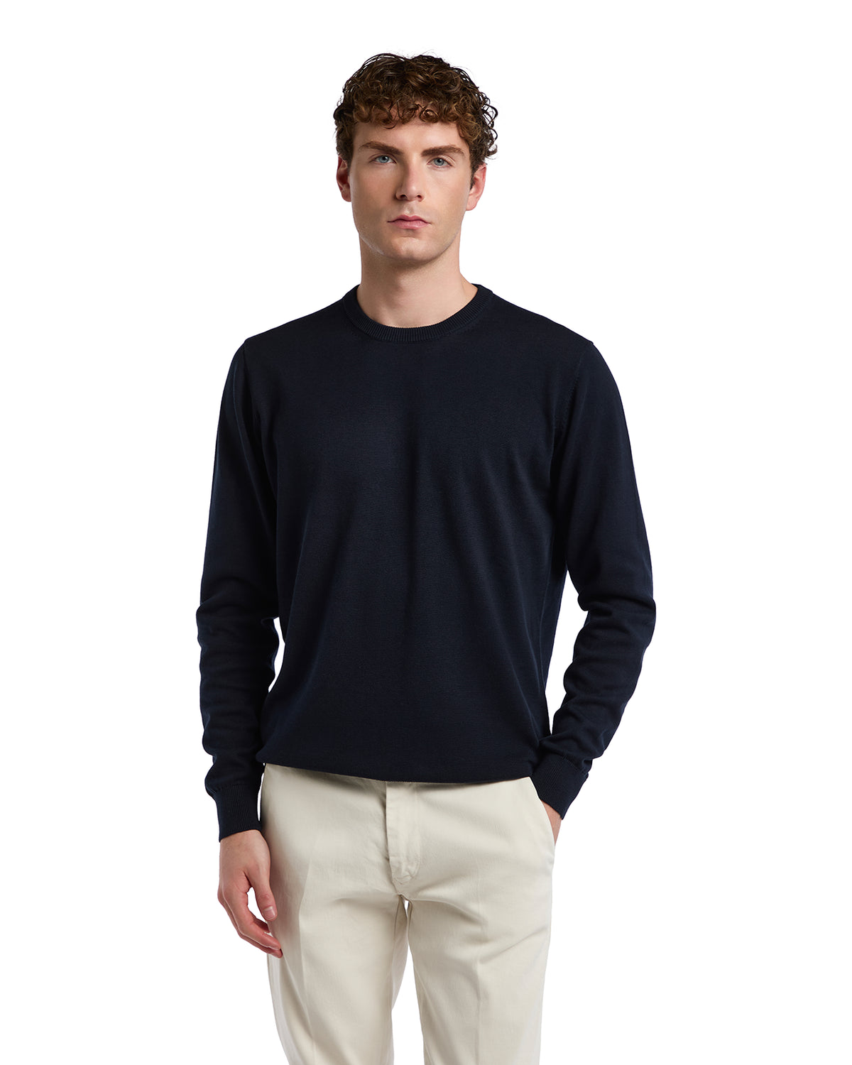 Maglioncino Ugo in cotone blu