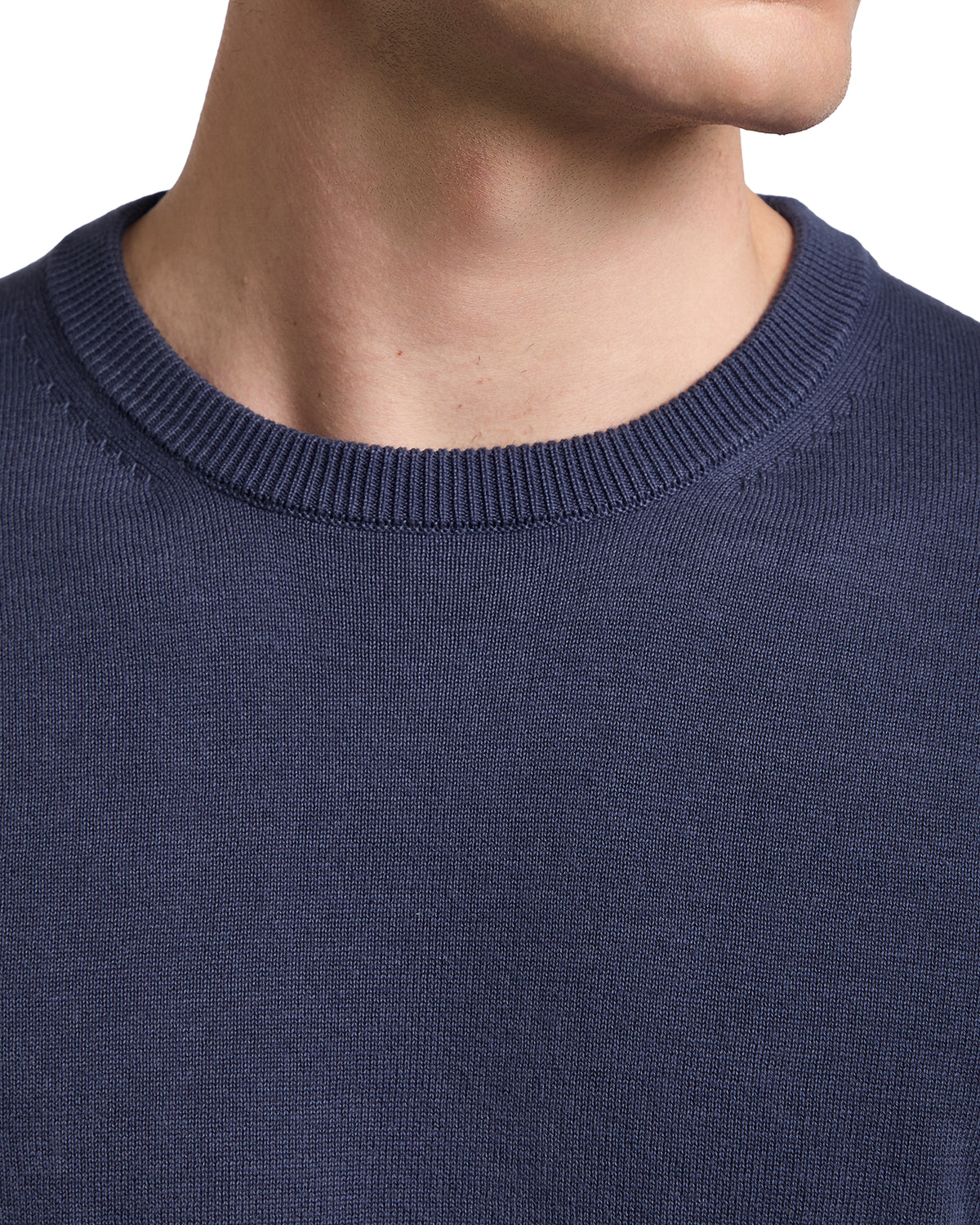 Ugo cotton sweater in bright blue