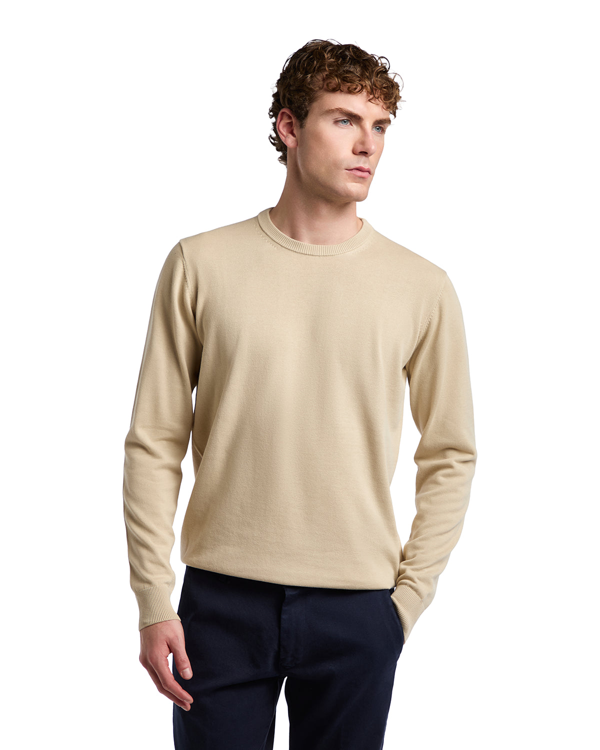Maglioncino Ugo in cotone beige