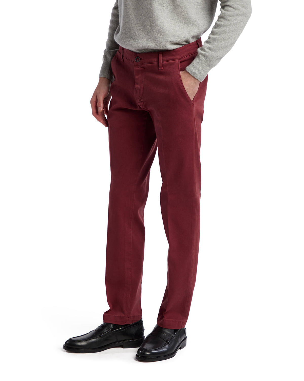 Pantalone Jack armaturato bordeaux