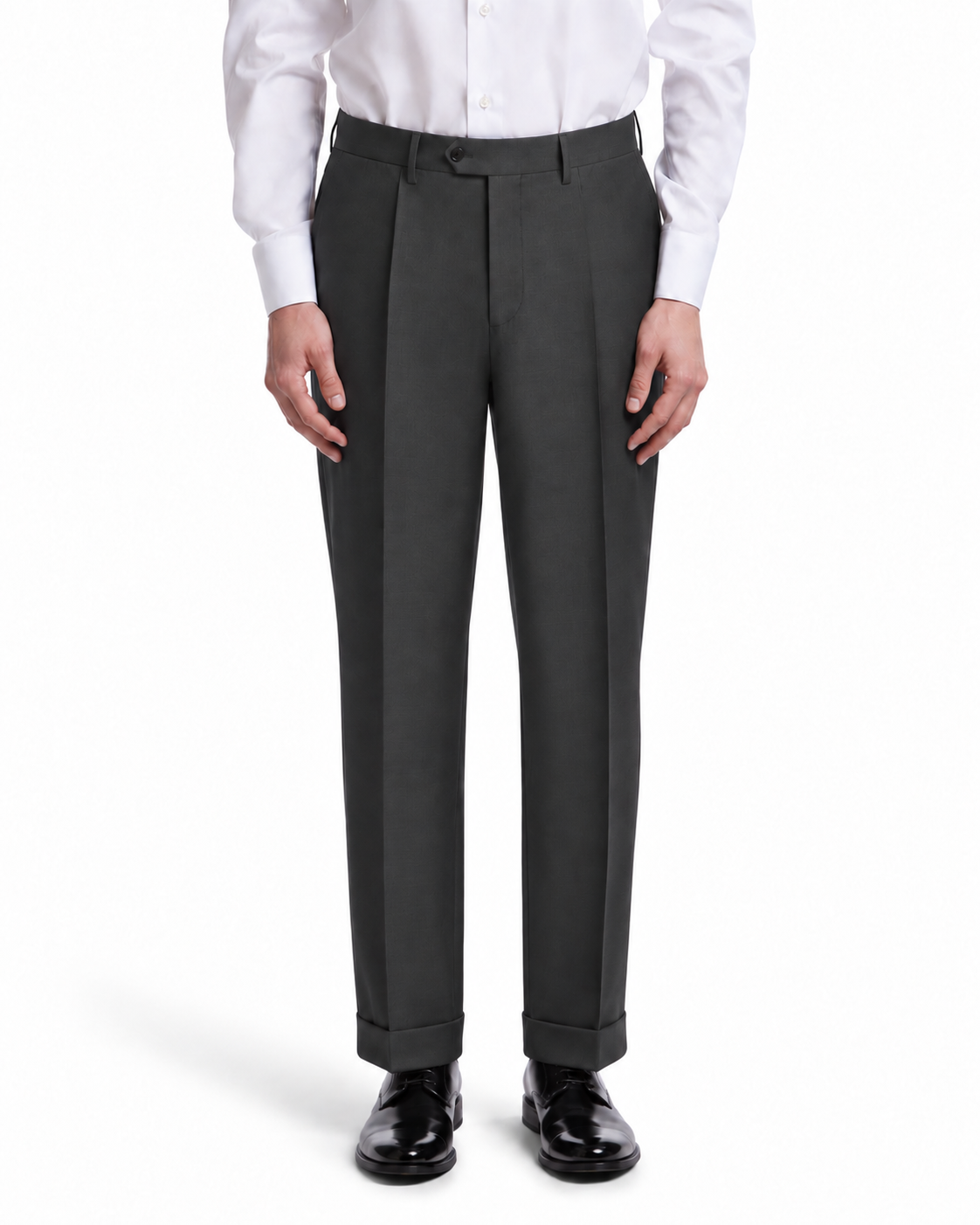 Anthracite Perennial Canonico wool classic trousers