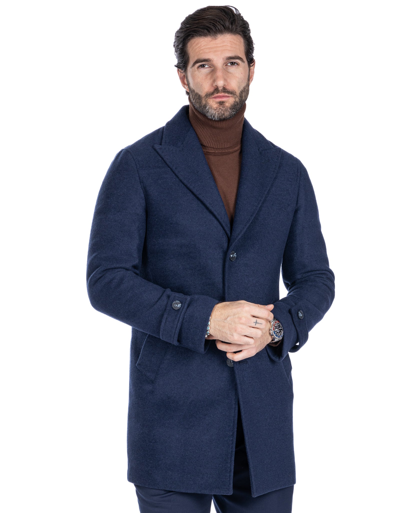Philippe - blue single-breasted coat