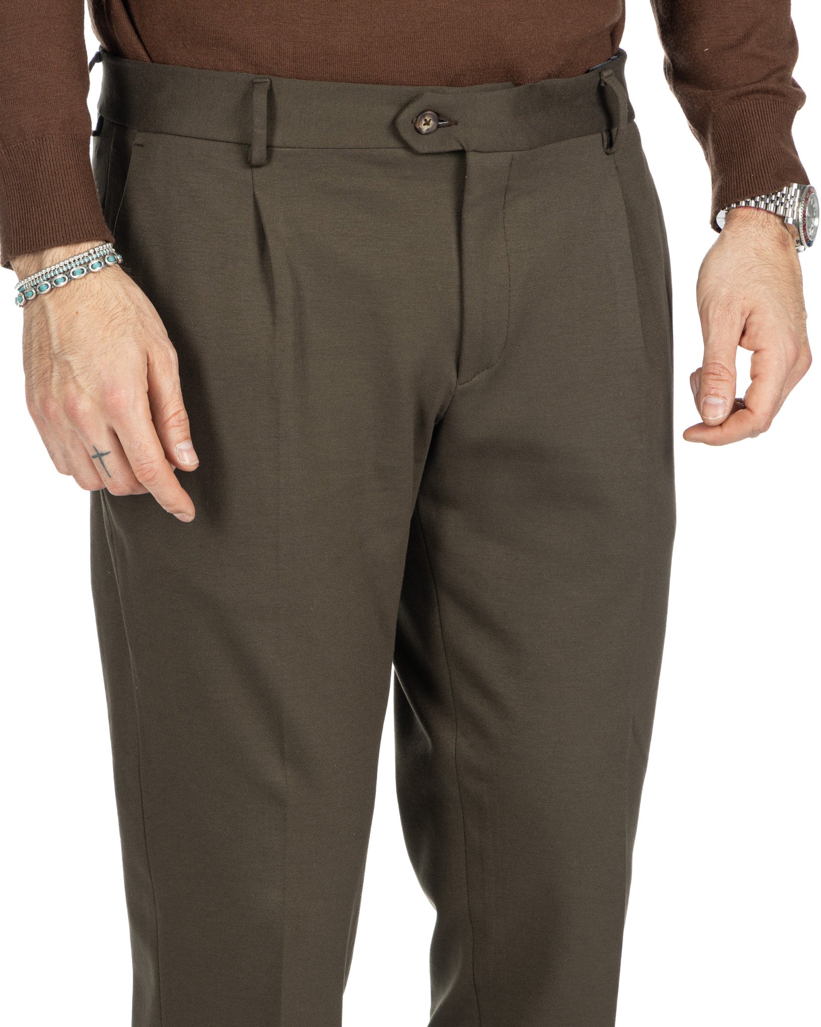 Firenze - pantalone con una pince militare in punto milano