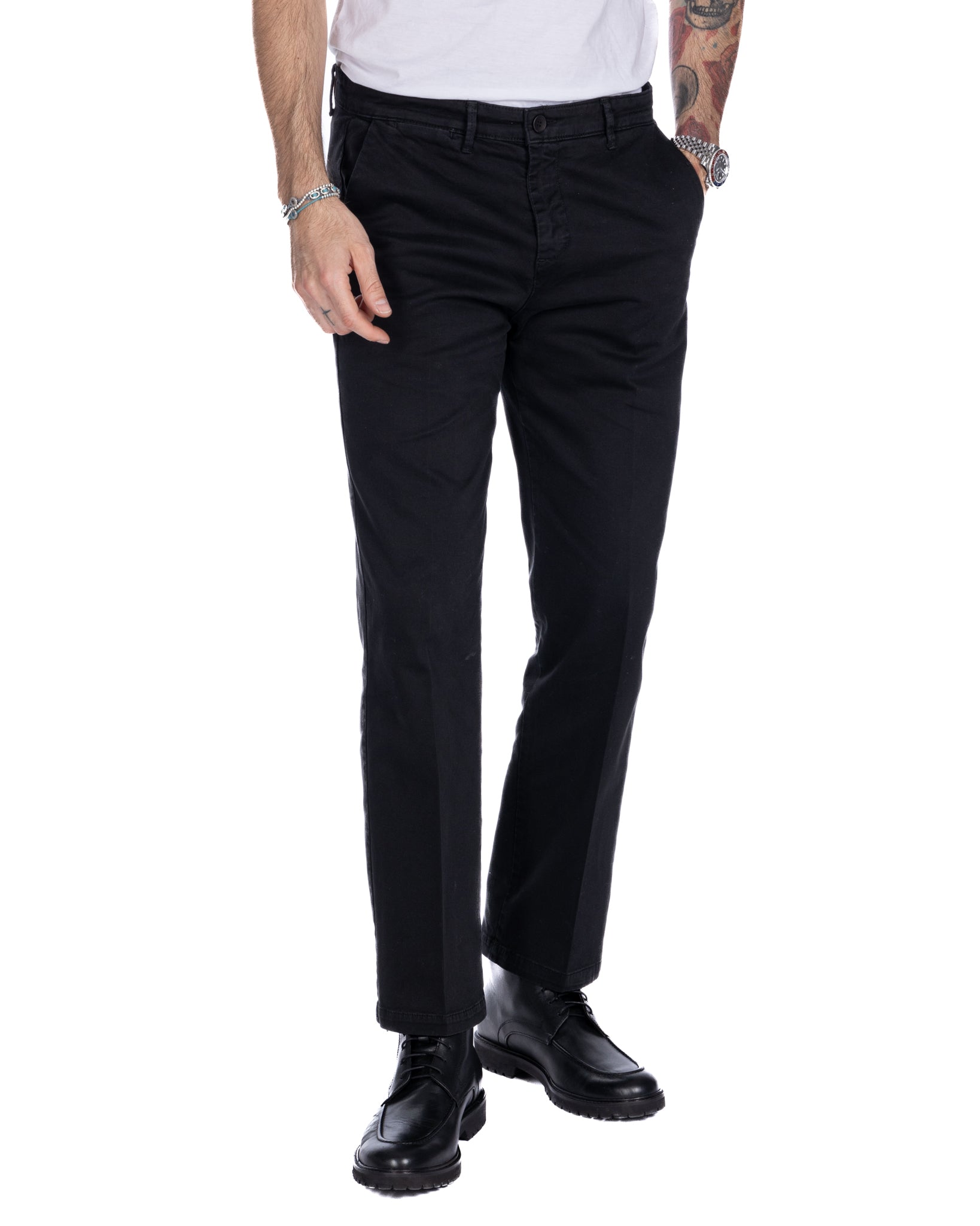 Sorrento - black wide leg trousers