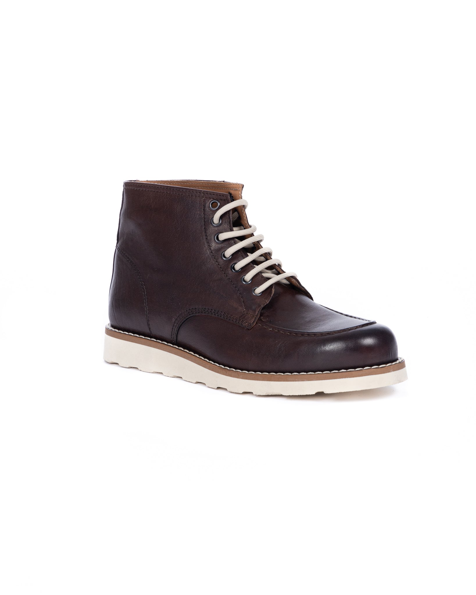 Moon - dark brown leather boot