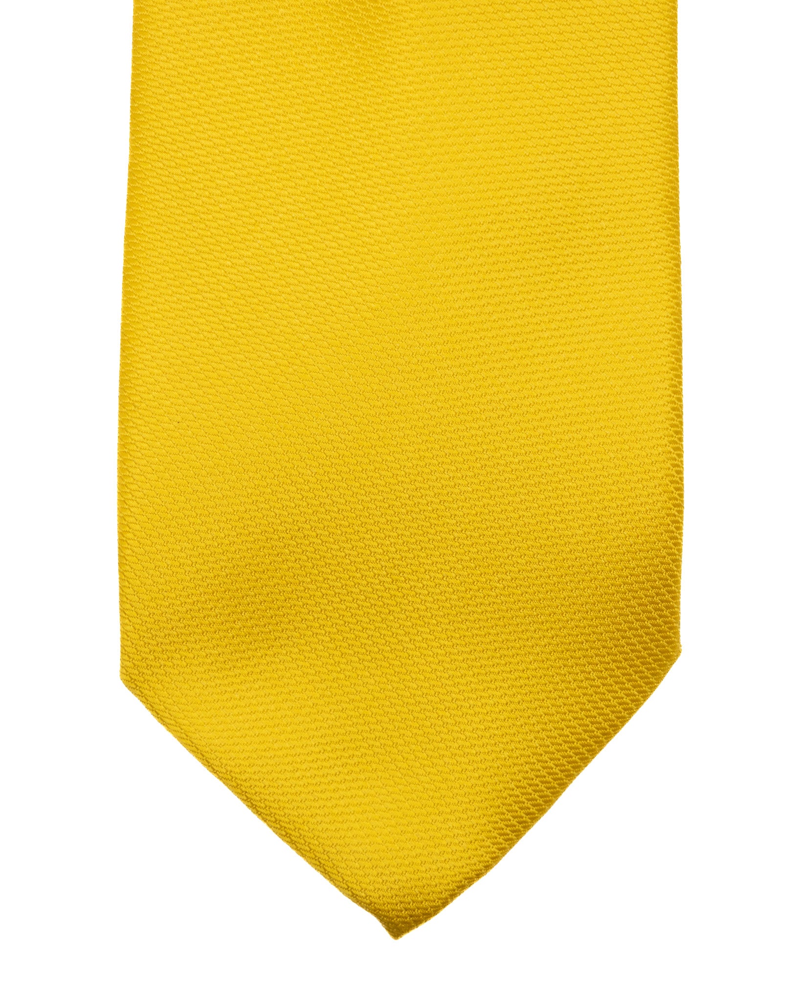 Cravatta - in seta armaturata senape
